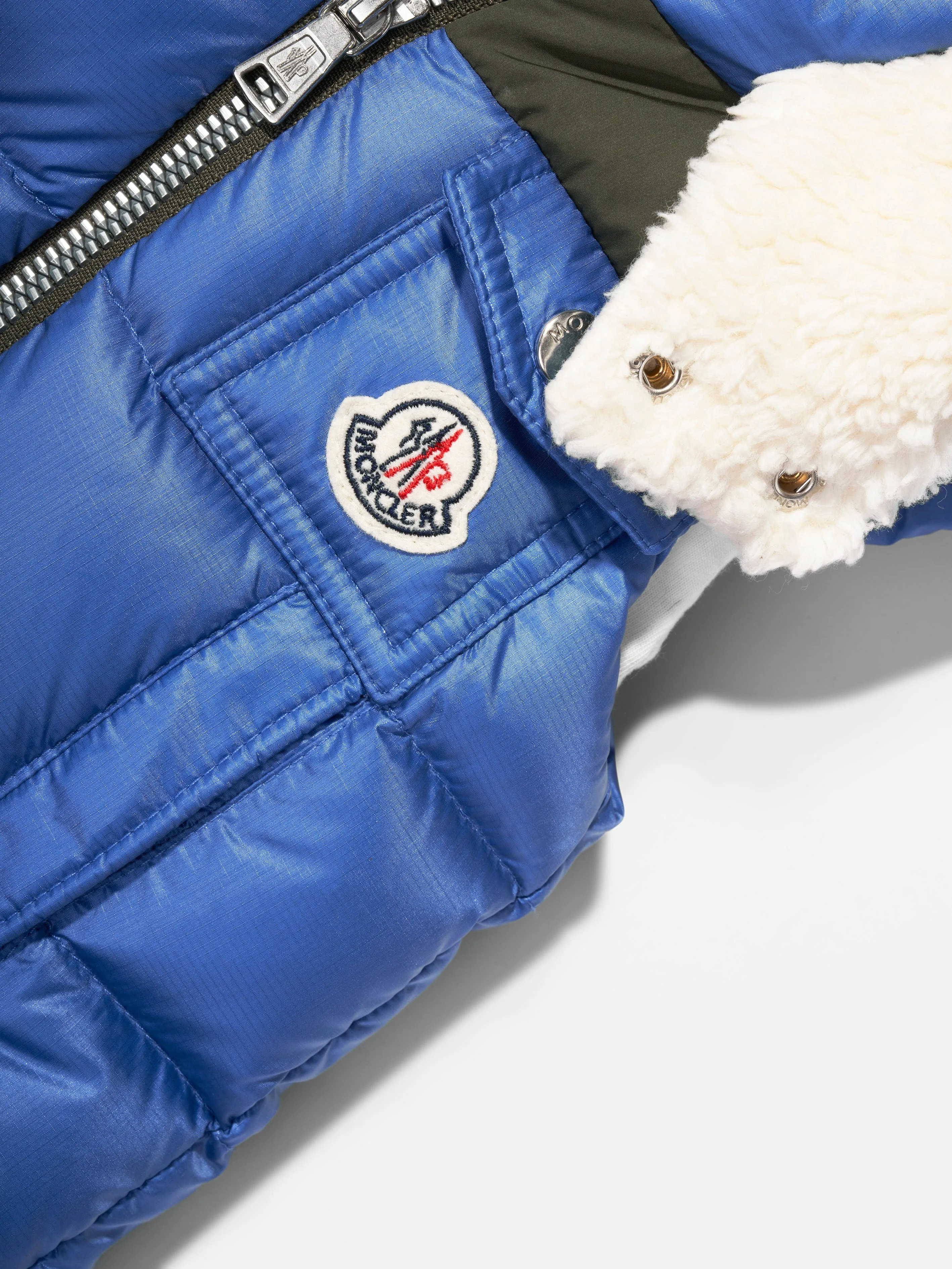 Moncler Enfant Baby Boys Daunengefütterte Oust Weste in Blau