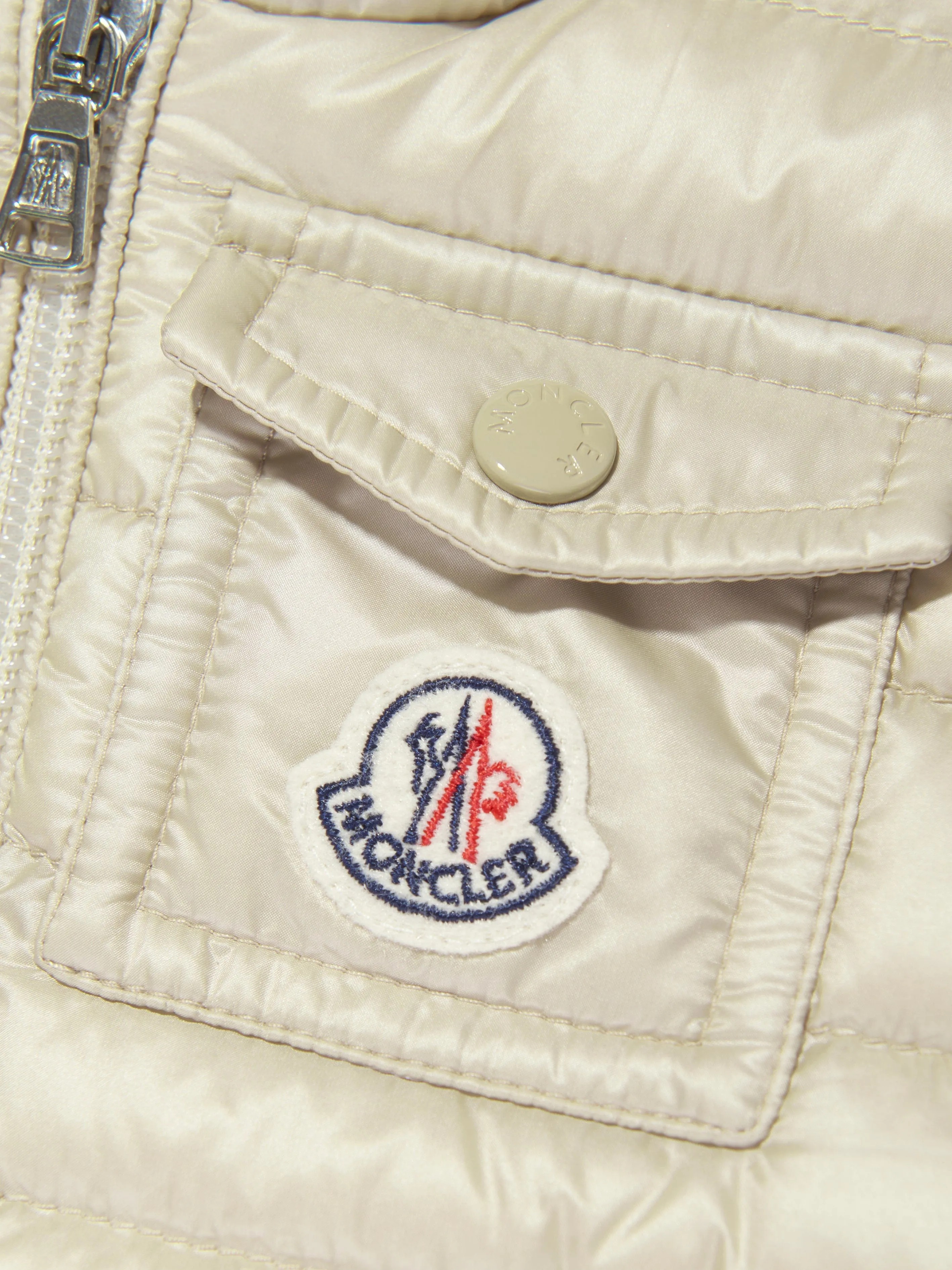 Moncler Enfant Baby Daunengefütterte Baigal Jacke in Beige