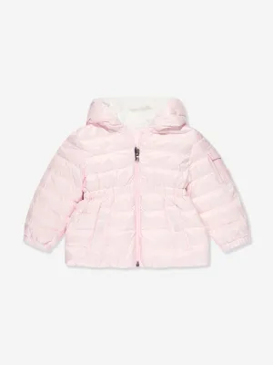Moncler Enfant Baby Mädchen Daunengefütterte Dalles Jacke in Rosa
