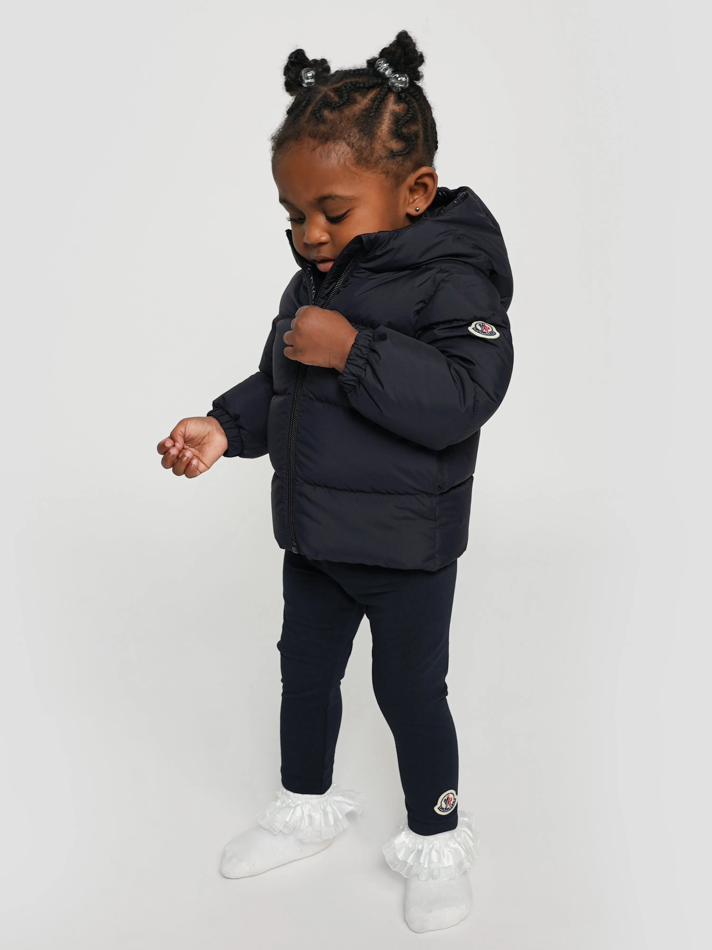 Moncler Enfant Baby Girls Daunengefütterte Sharon Jacke in Marine