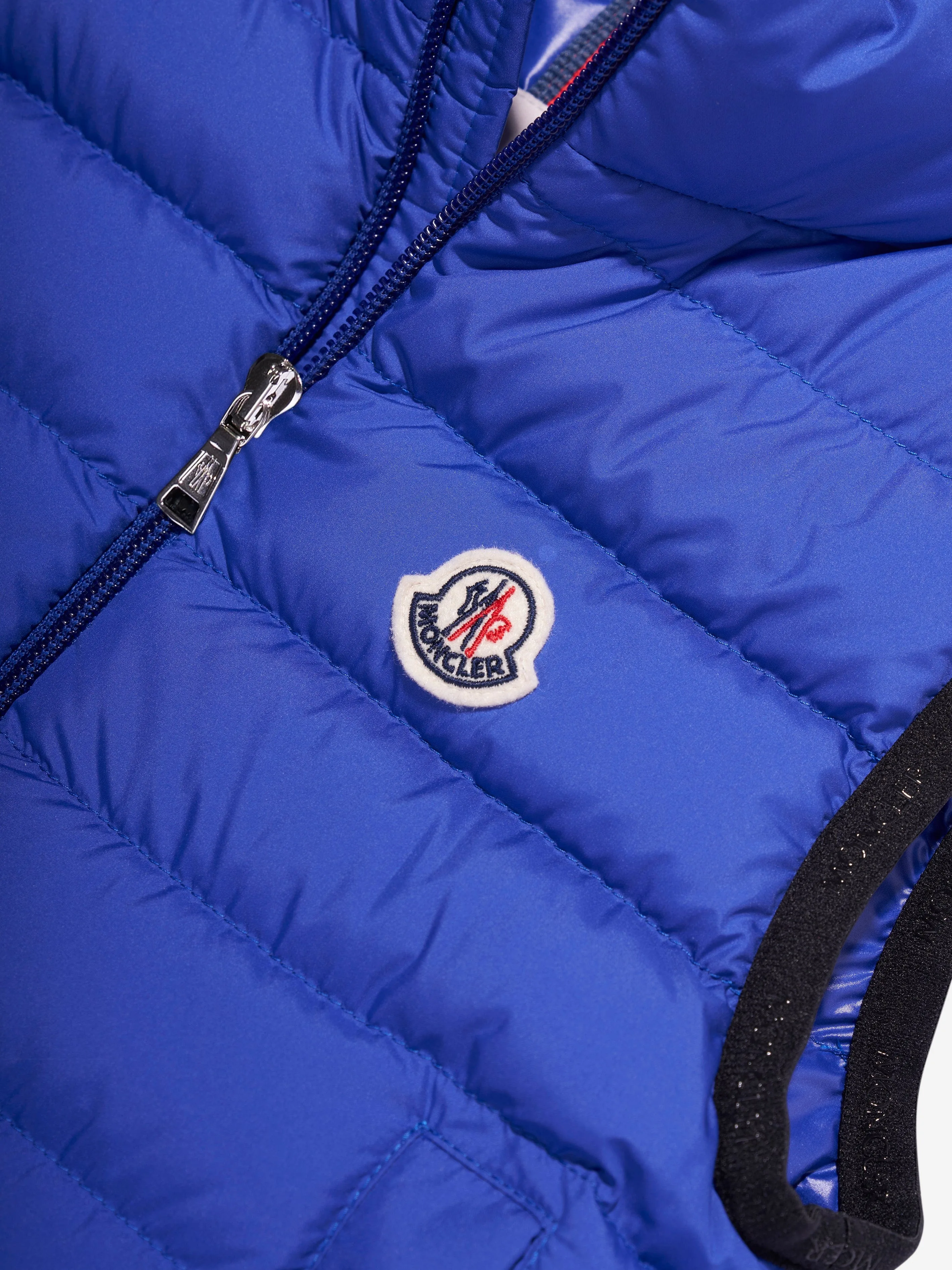 Moncler Enfant Jungen Daunengefütterte Contrin Weste in Marine