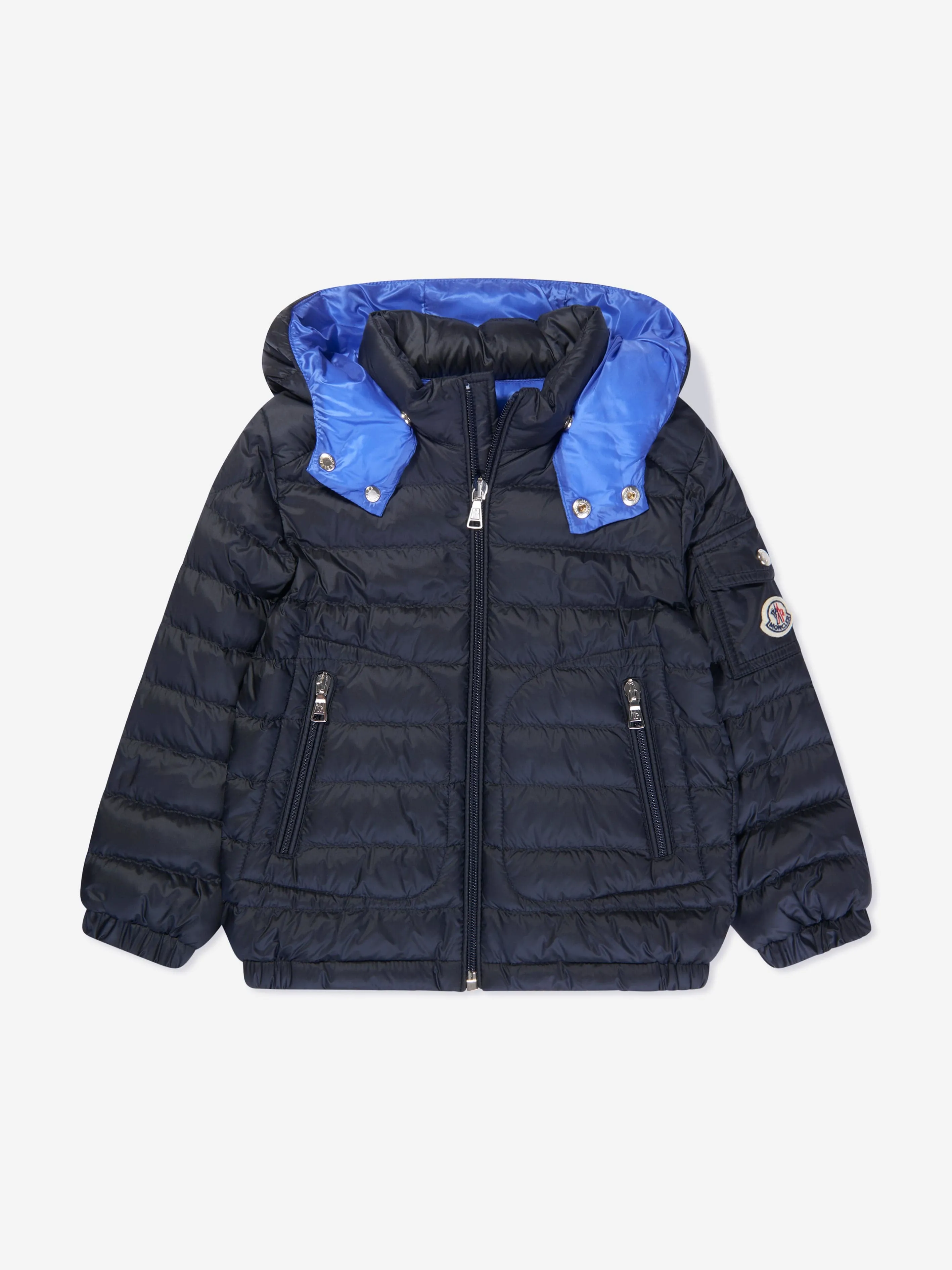 Moncler Enfant Jungen Daunengefütterte Lauros Jacke in Marineblau