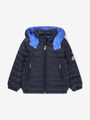Moncler Enfant Jungen Daunengefütterte Lauros Jacke in Marineblau