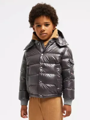 Moncler Enfant Jungen Daunengefütterte Manaem Jacke in Grau