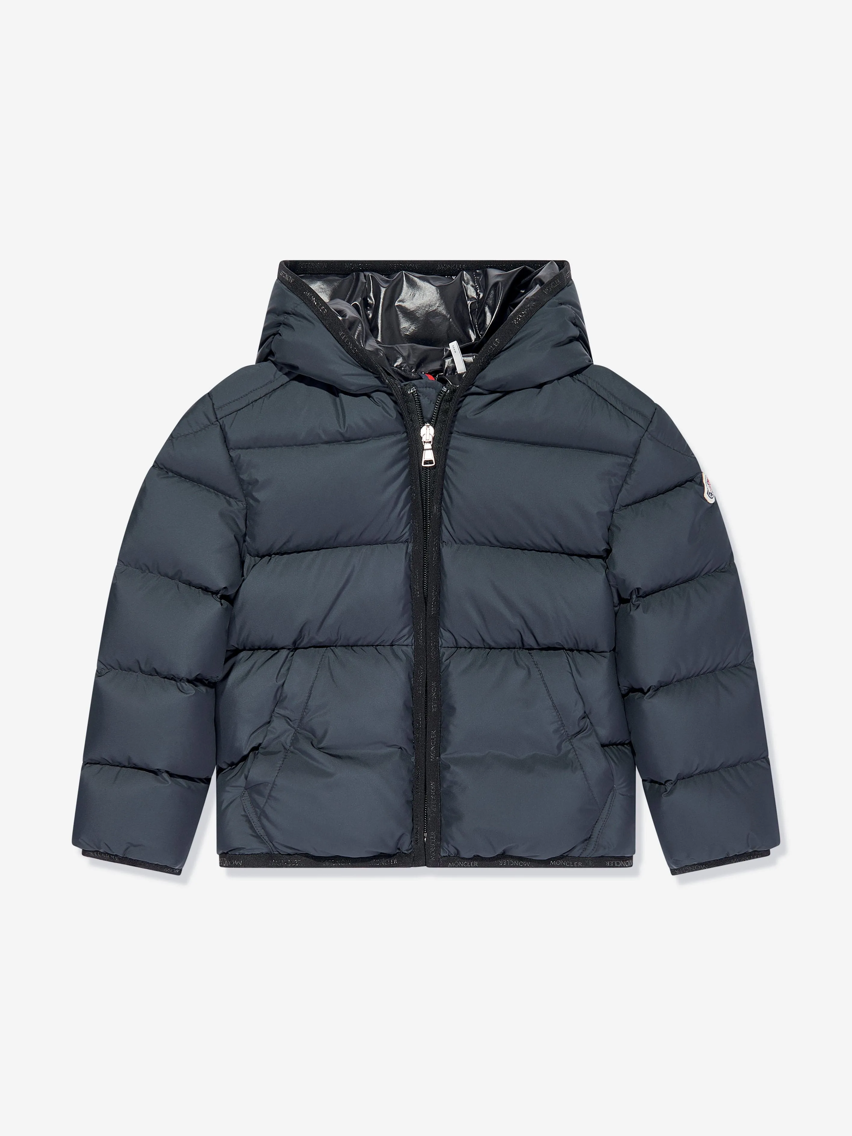 Moncler Enfant Jungen Daunengefütterte Mattan Jacke in Marineblau