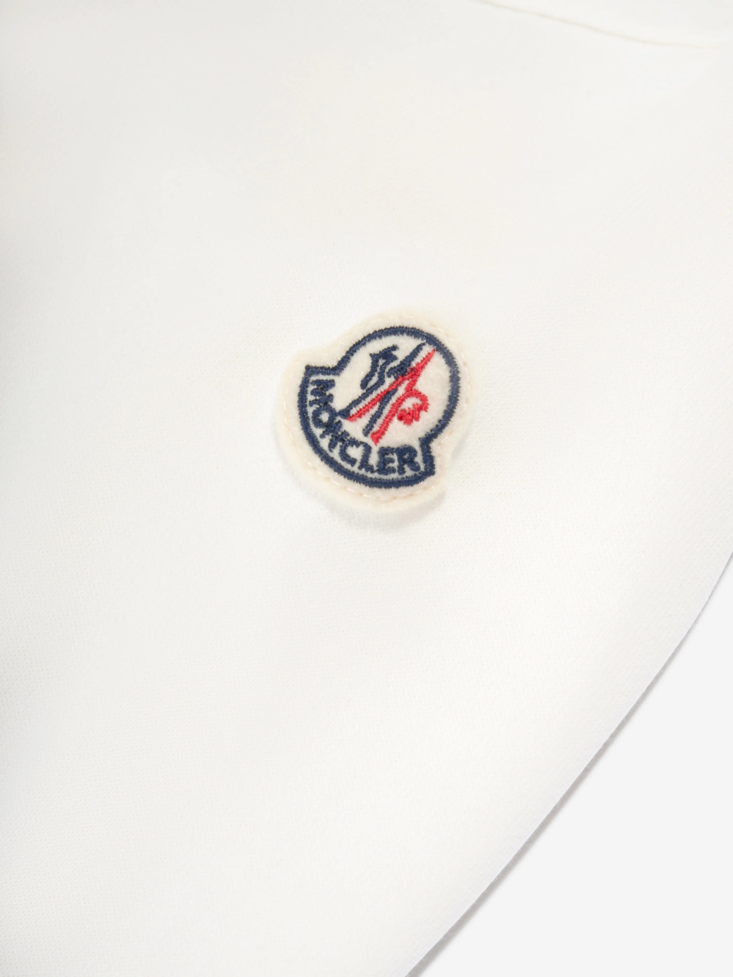 Moncler Enfant Jungen Reißverschluss-Shirt in Weiß