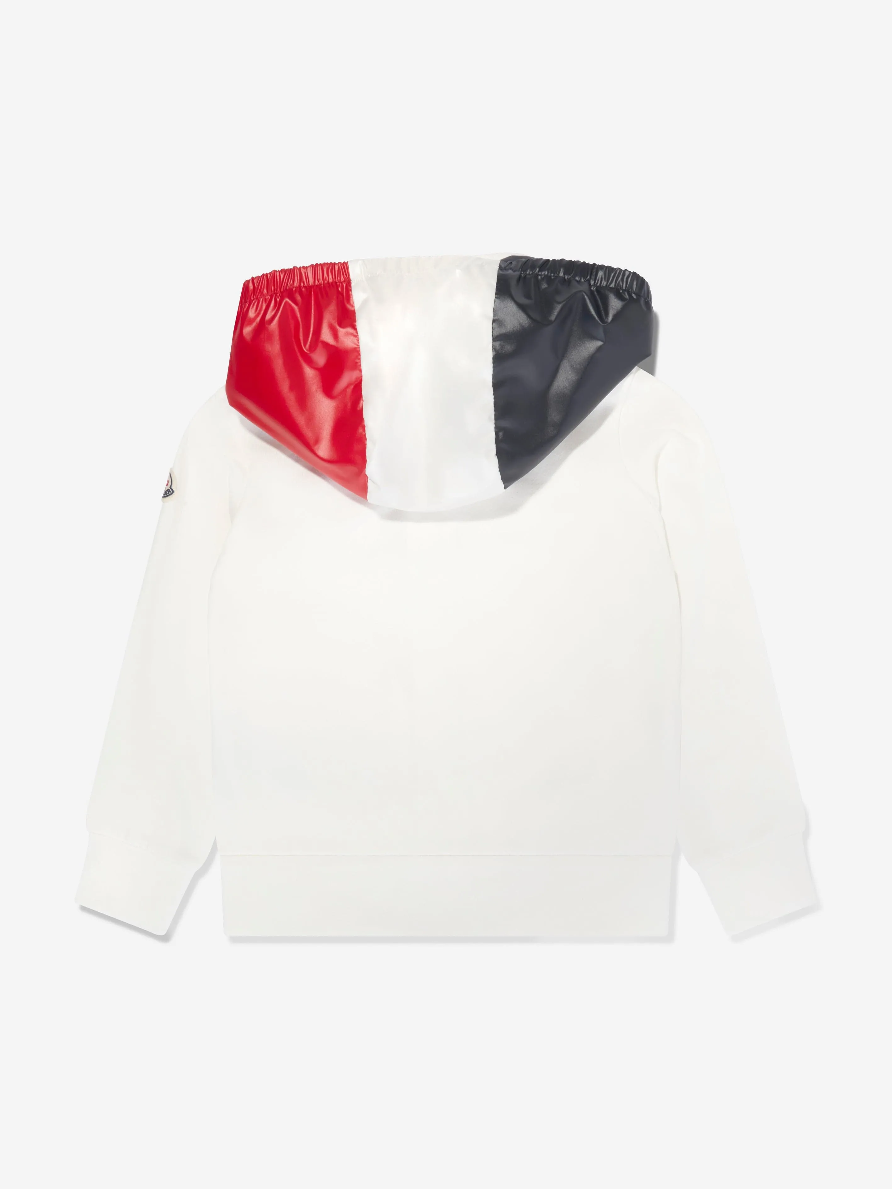 Moncler Enfant Jungen Reißverschluss-Shirt in Weiß