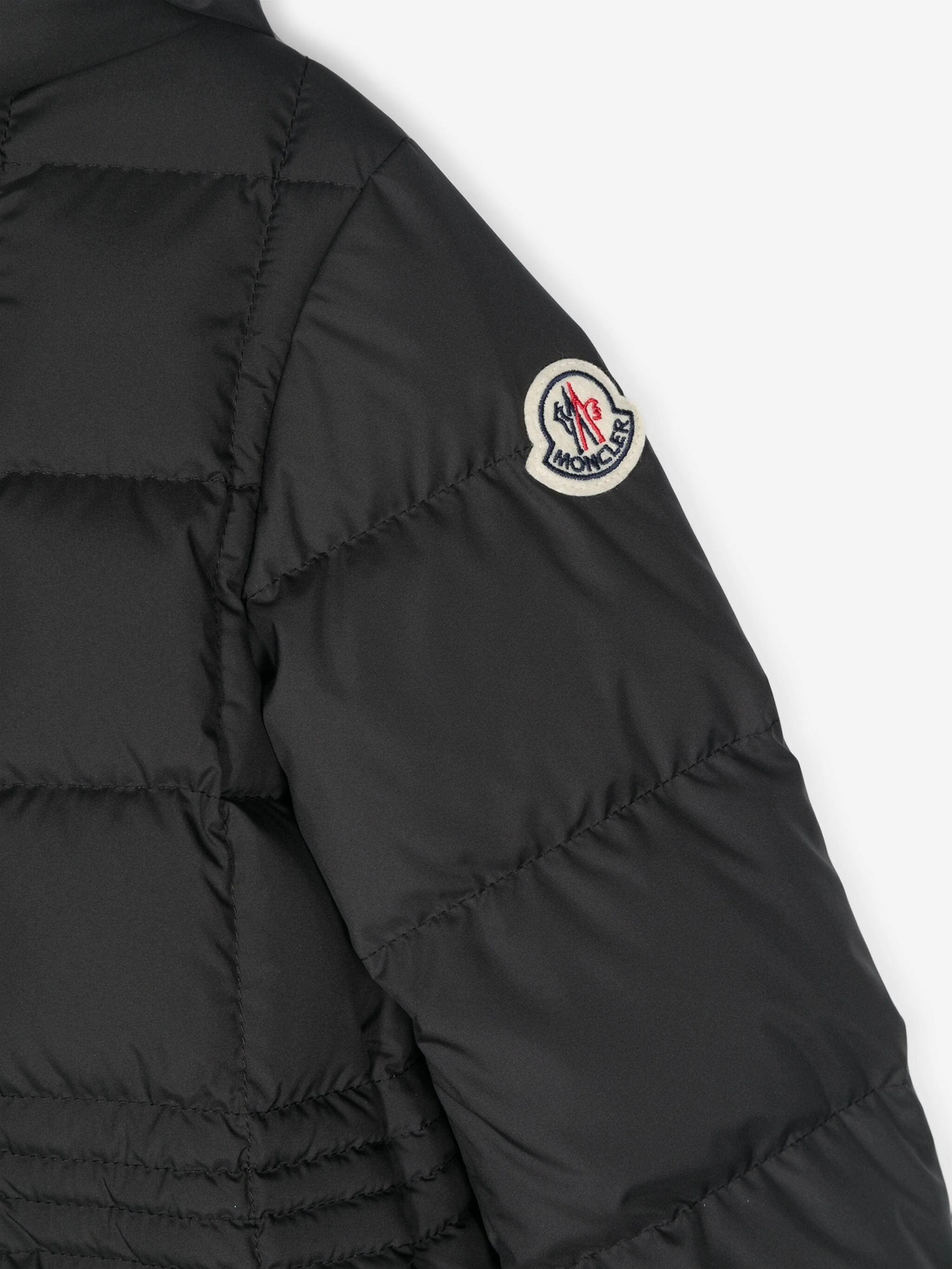 Moncler Enfant Mädchen Daunengefütterte Arina Lange Parka in Schwarz