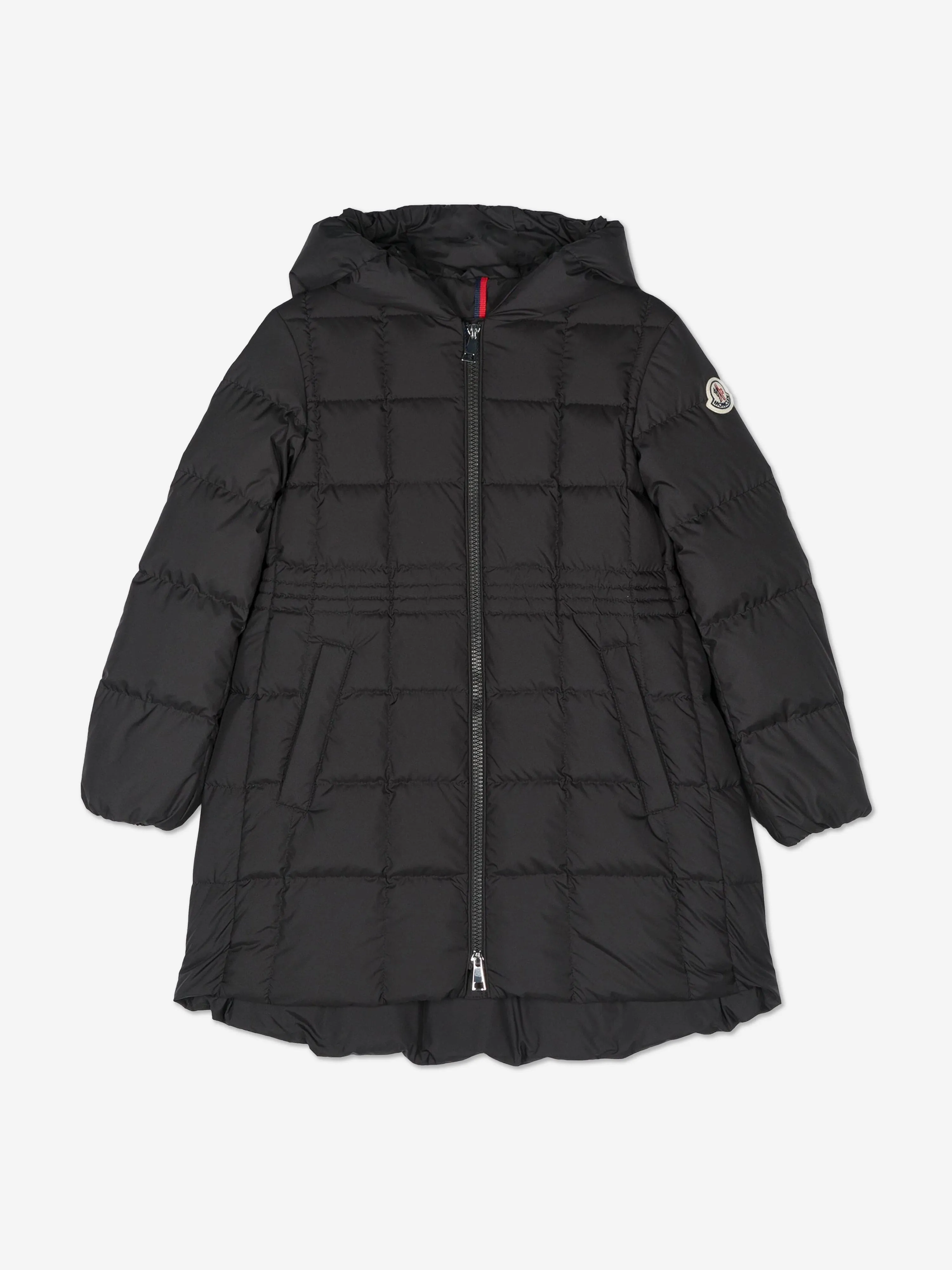 Moncler Enfant Mädchen Daunengefütterte Arina Lange Parka in Schwarz