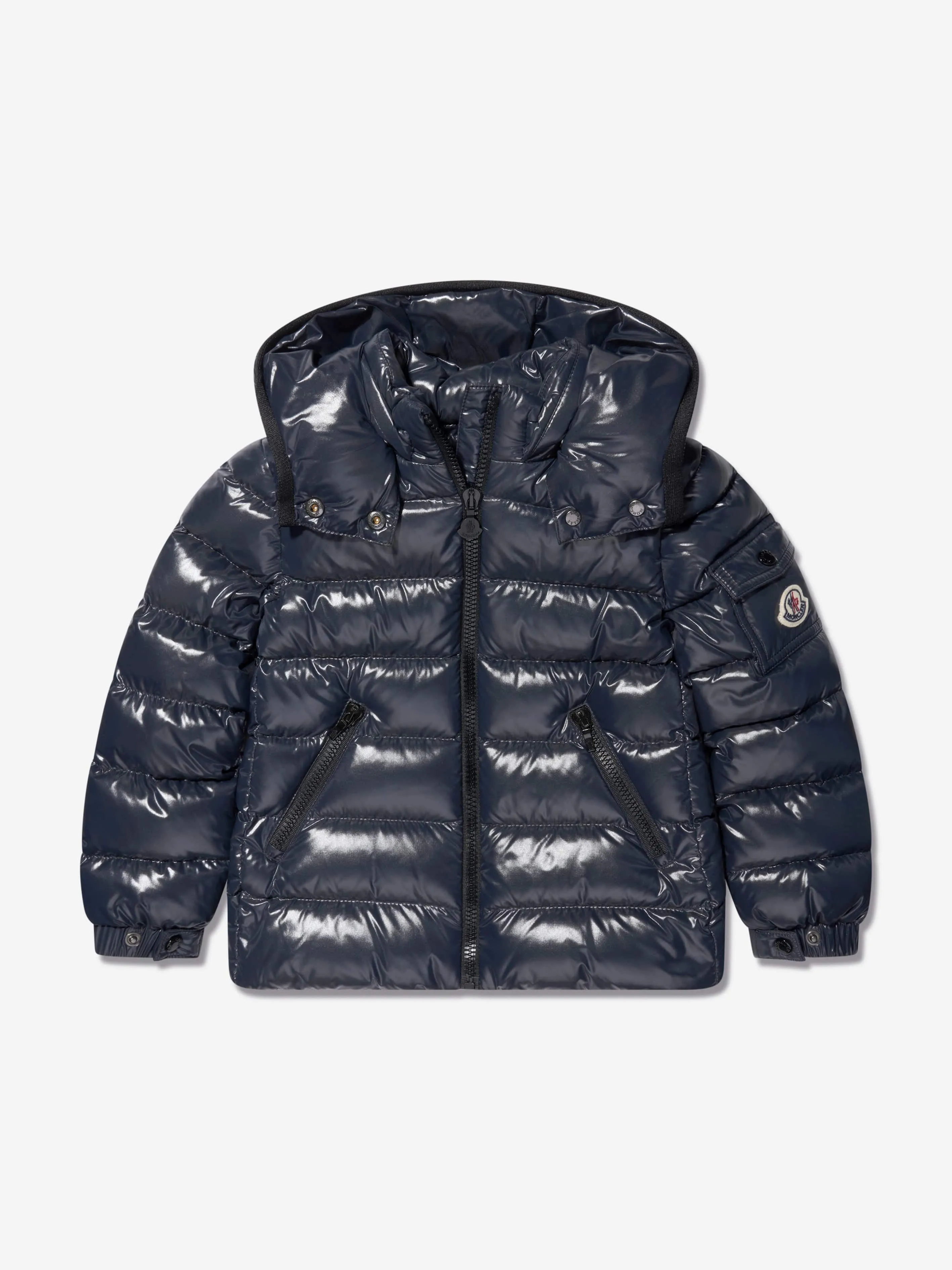 Moncler Enfant Mädchen Daunengefütterte Babyjacke in Marine