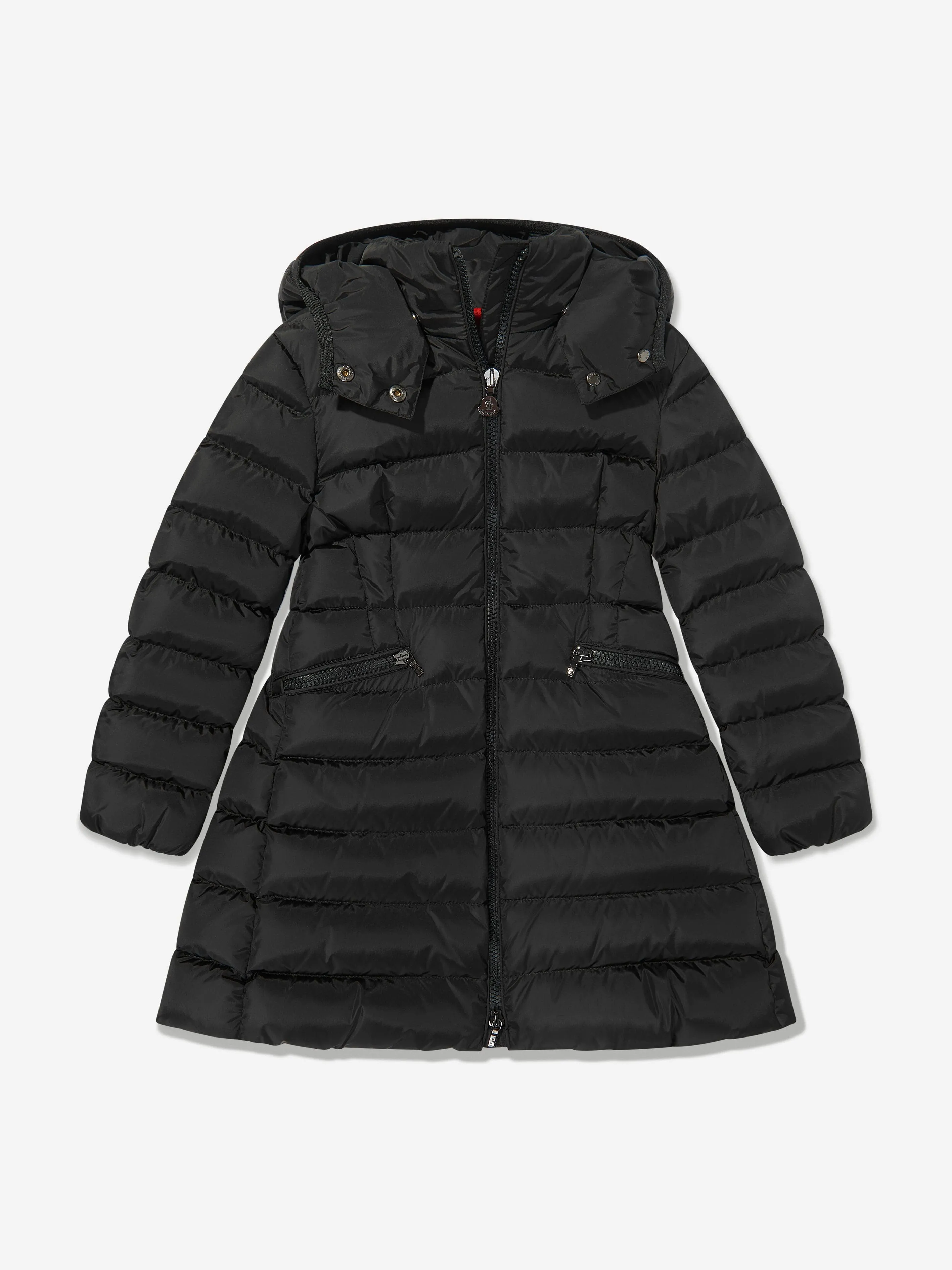 Moncler Enfant Mädchen Daunengefütterter Charpal Langmantel in Schwarz