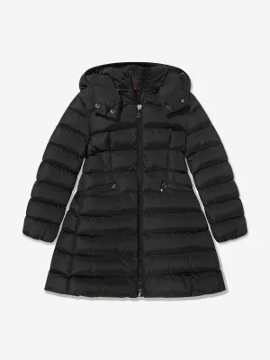 Moncler Enfant Mädchen Daunengefütterter Charpal Langmantel in Schwarz