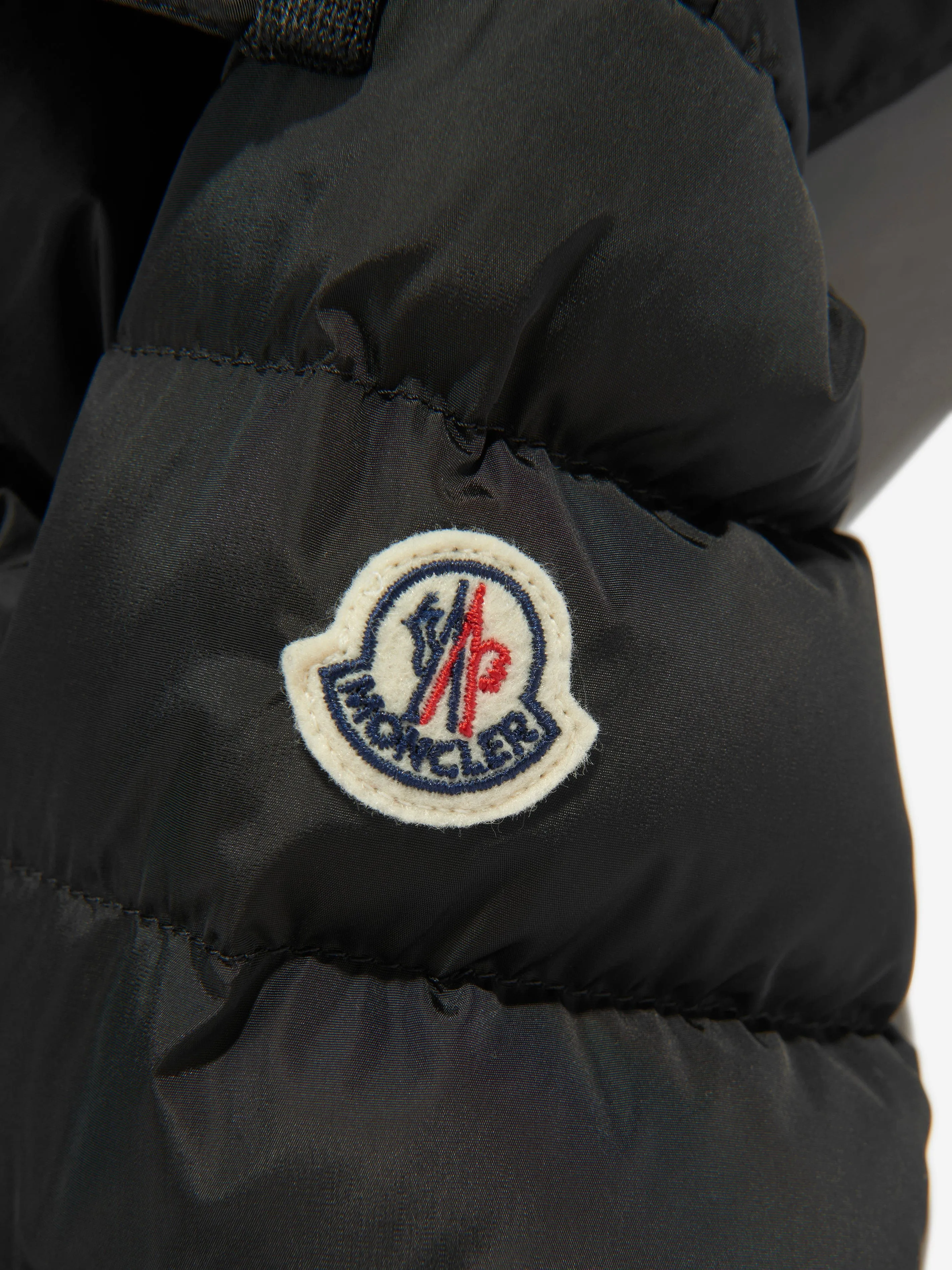 Moncler Enfant Mädchen Daunengefütterter Charpal Langmantel in Schwarz