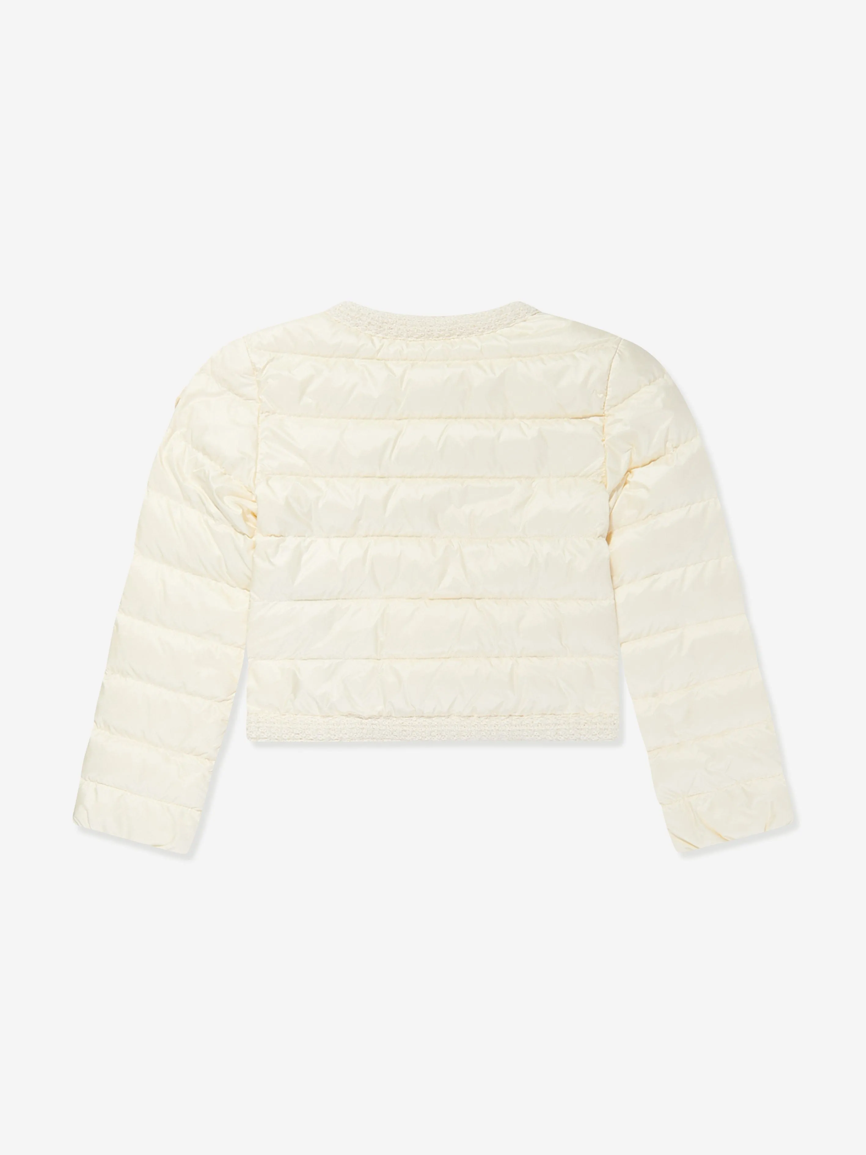Moncler Enfant Mädchen Daunengefütterte Dafina Jacke in Elfenbein