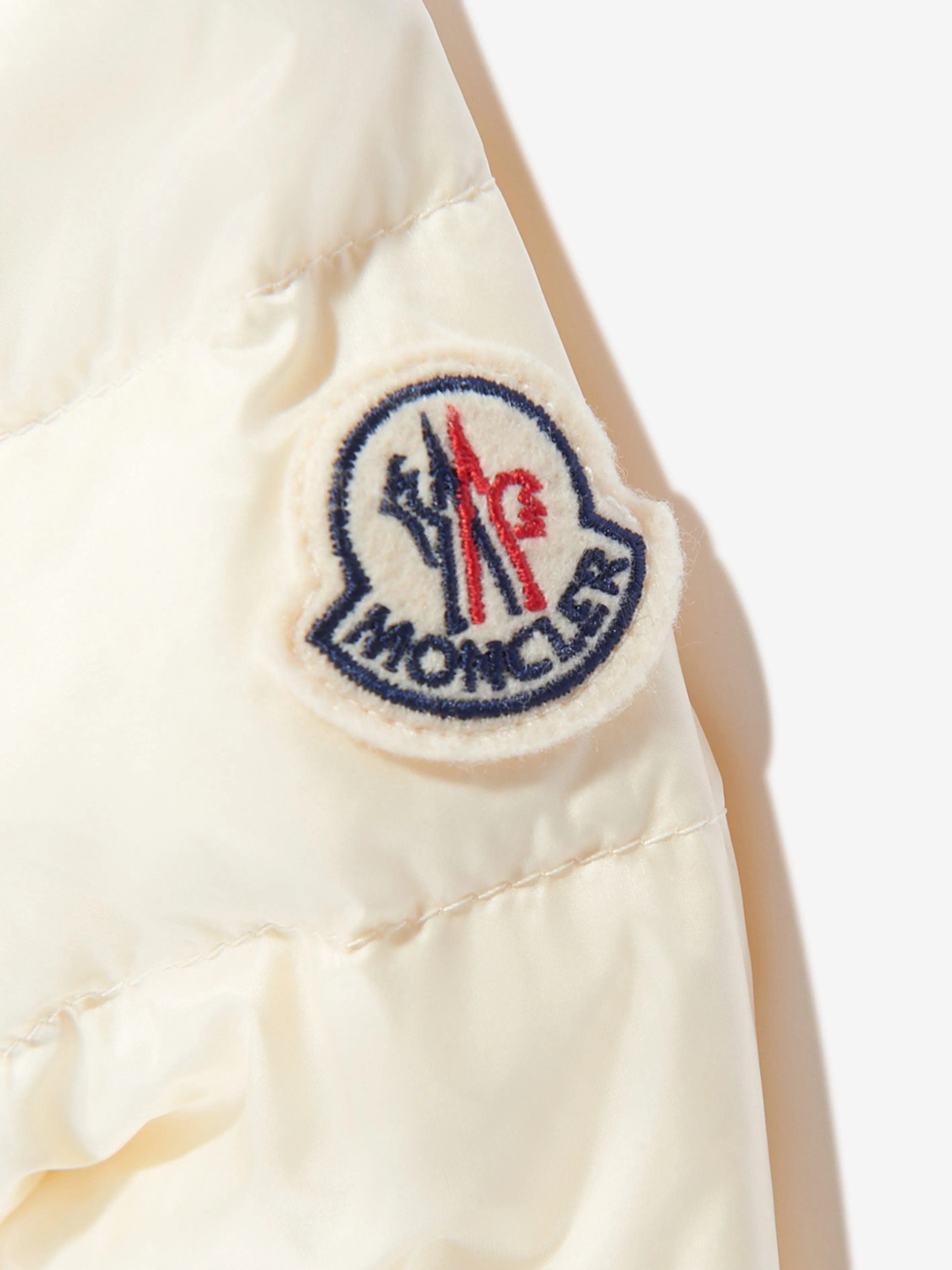 Moncler Enfant Mädchen Daunengefütterte Dafina Jacke in Elfenbein