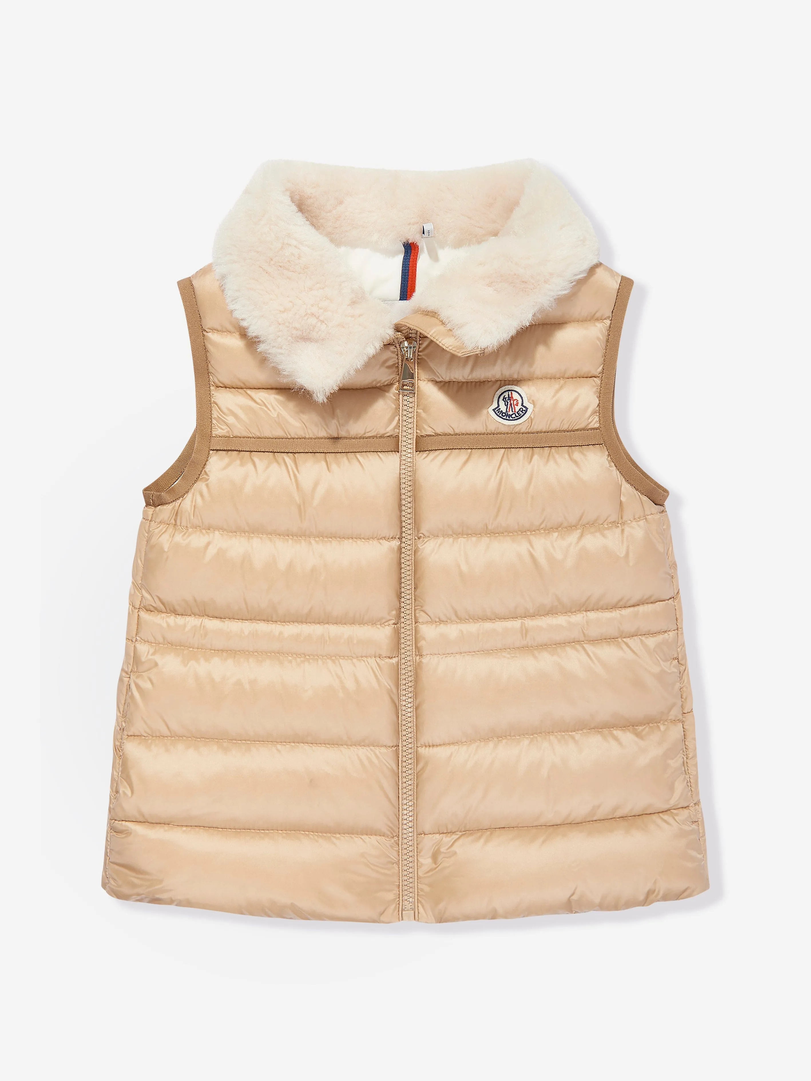 Moncler Enfant Mädchen Daunengefüttertes Elisheba Gilet in Beige