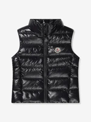 Moncler Enfant Mädchen Daunengefütterte Ghany Weste in Schwarz