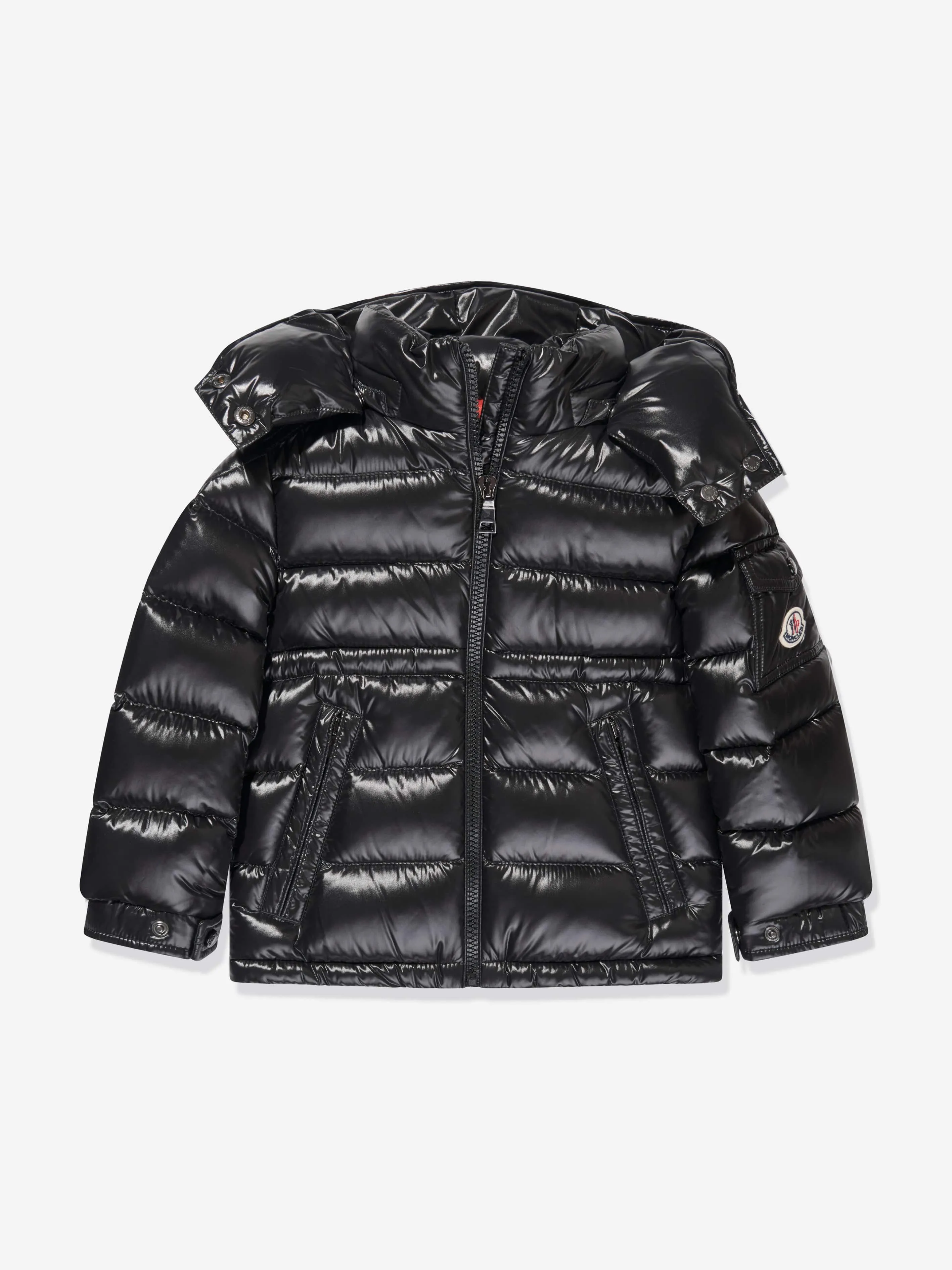 Moncler Enfant Mädchen Daunengefütterte Maire Jacke in Schwarz