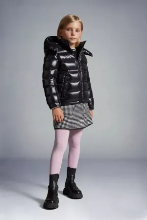 Moncler Enfant Mädchen Daunengefütterte Maire Jacke in Schwarz