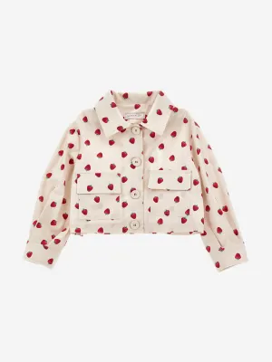 Monnalisa Mädchen Gabardine Jacke in Beige