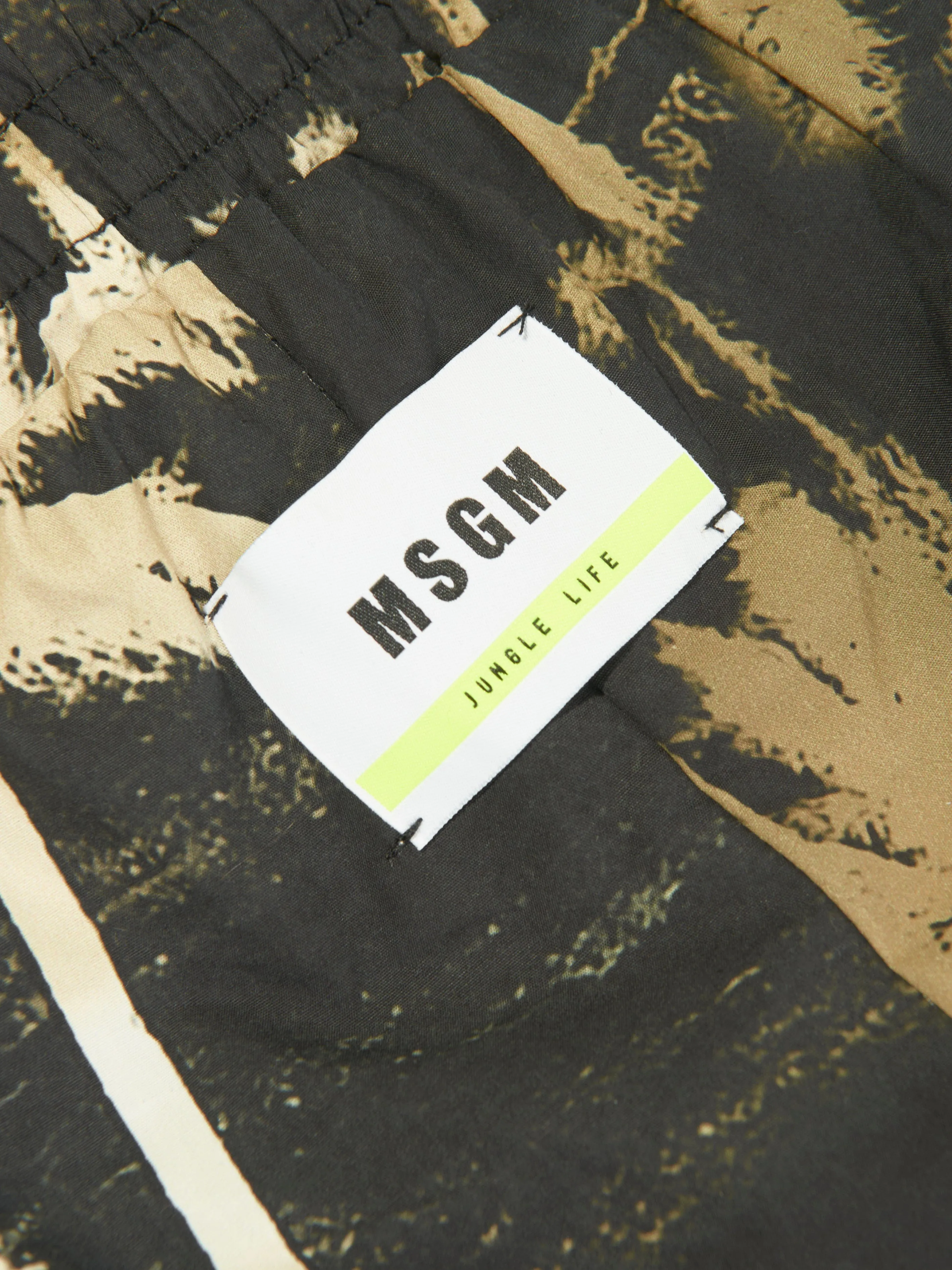 MSGM Jungen Poplin Bermuda Shorts in Schwarz