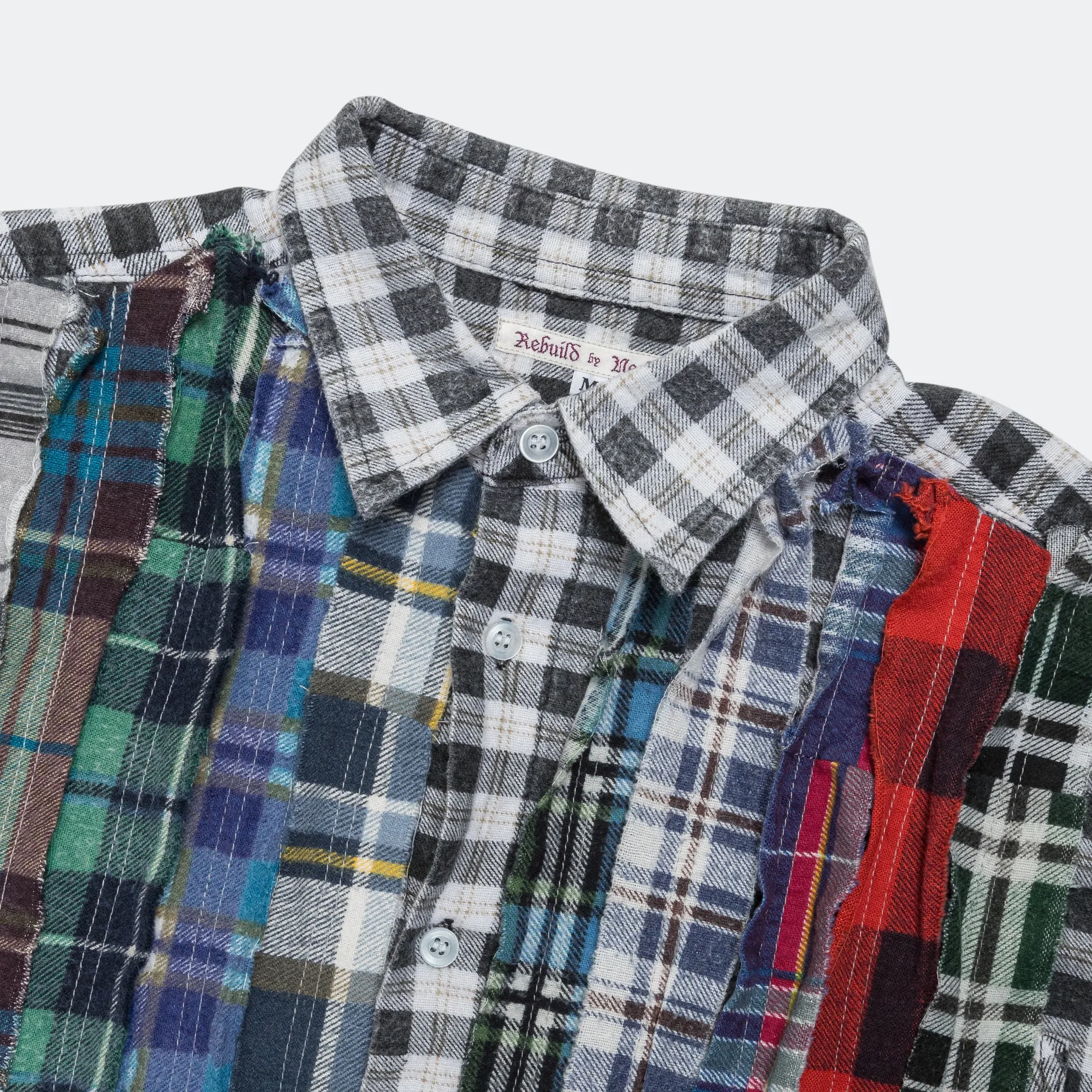 Needles Clothing Rebuild Flanell-Band-Shirt SS25 - Mittel #5