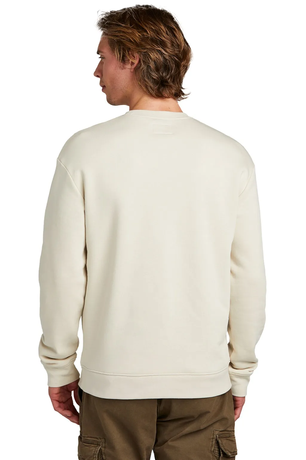 New Era Herren Heritage Fleece Crewneck Sweatshirt mit Tasche - Weiches Beige