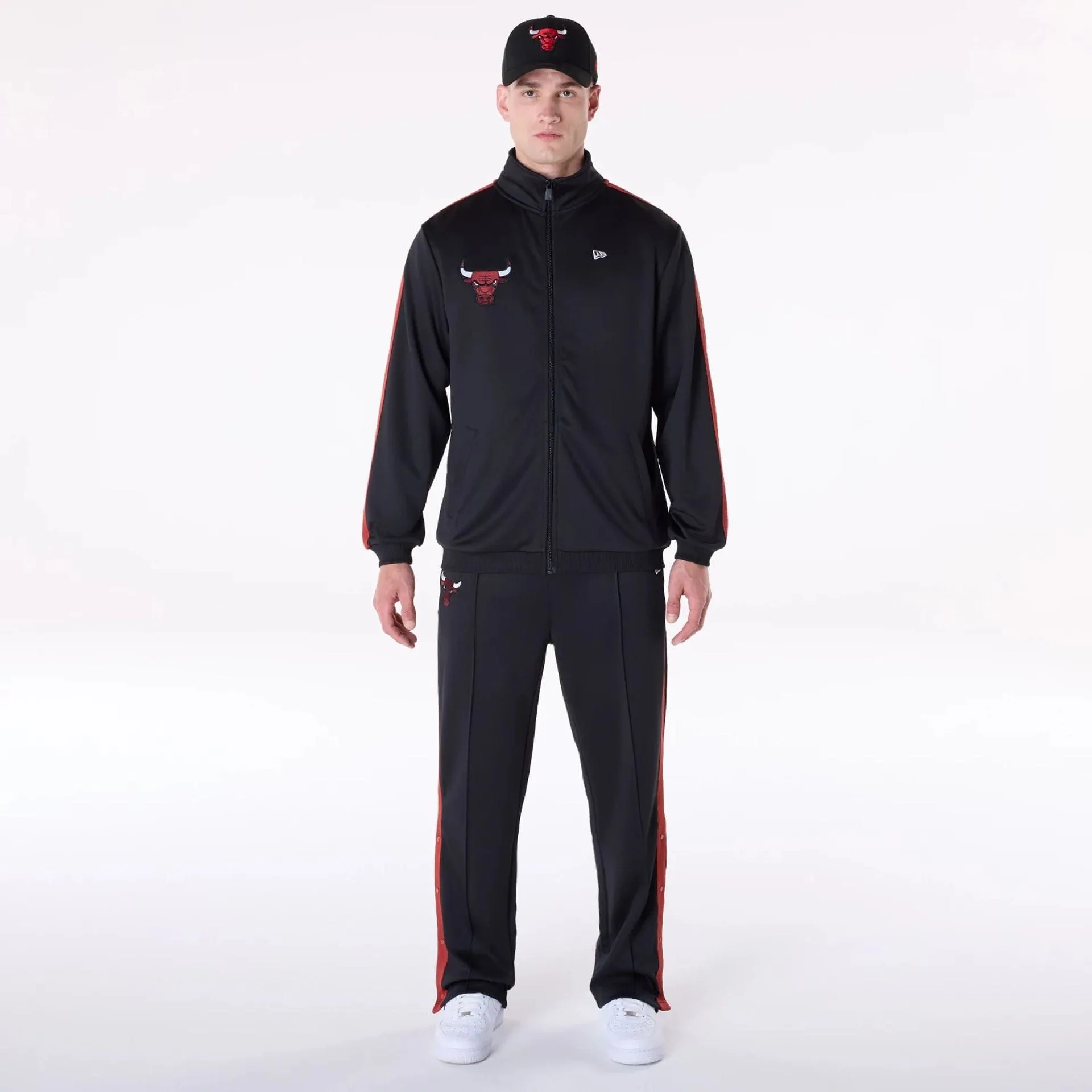 New Era Sportjacken & Mäntel Chicago Bulls NBA Schwarze Trackjacke