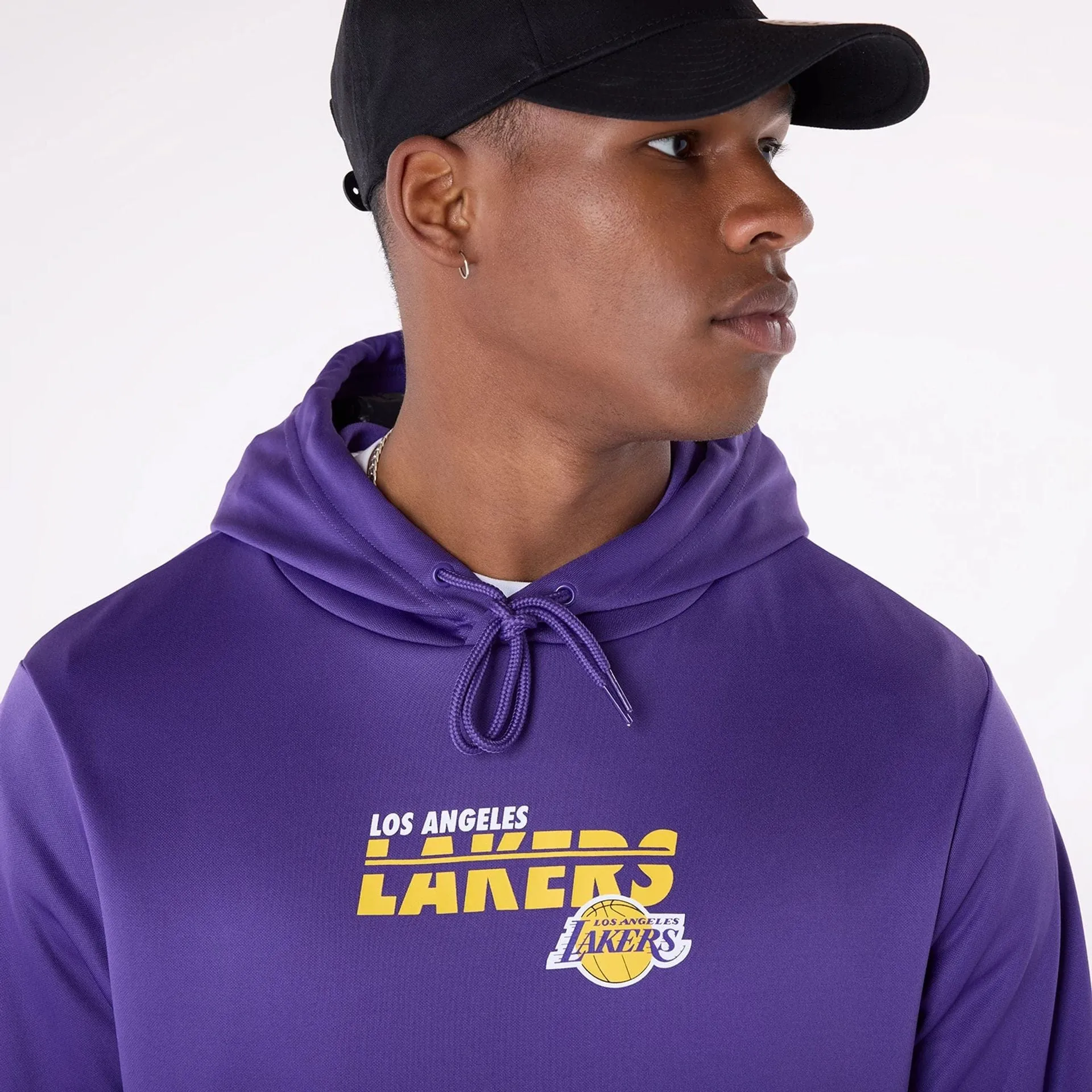 New Era Sweatshirts und Hoodies LA Lakers NBA Essentials Lila Pullover Hoodie