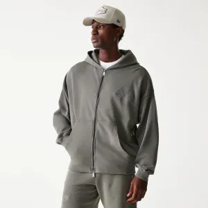 New Era Sweatshirts und Hoodies LA Lakers NBA Gewaschener Grauer Full-Zip-Hoodie