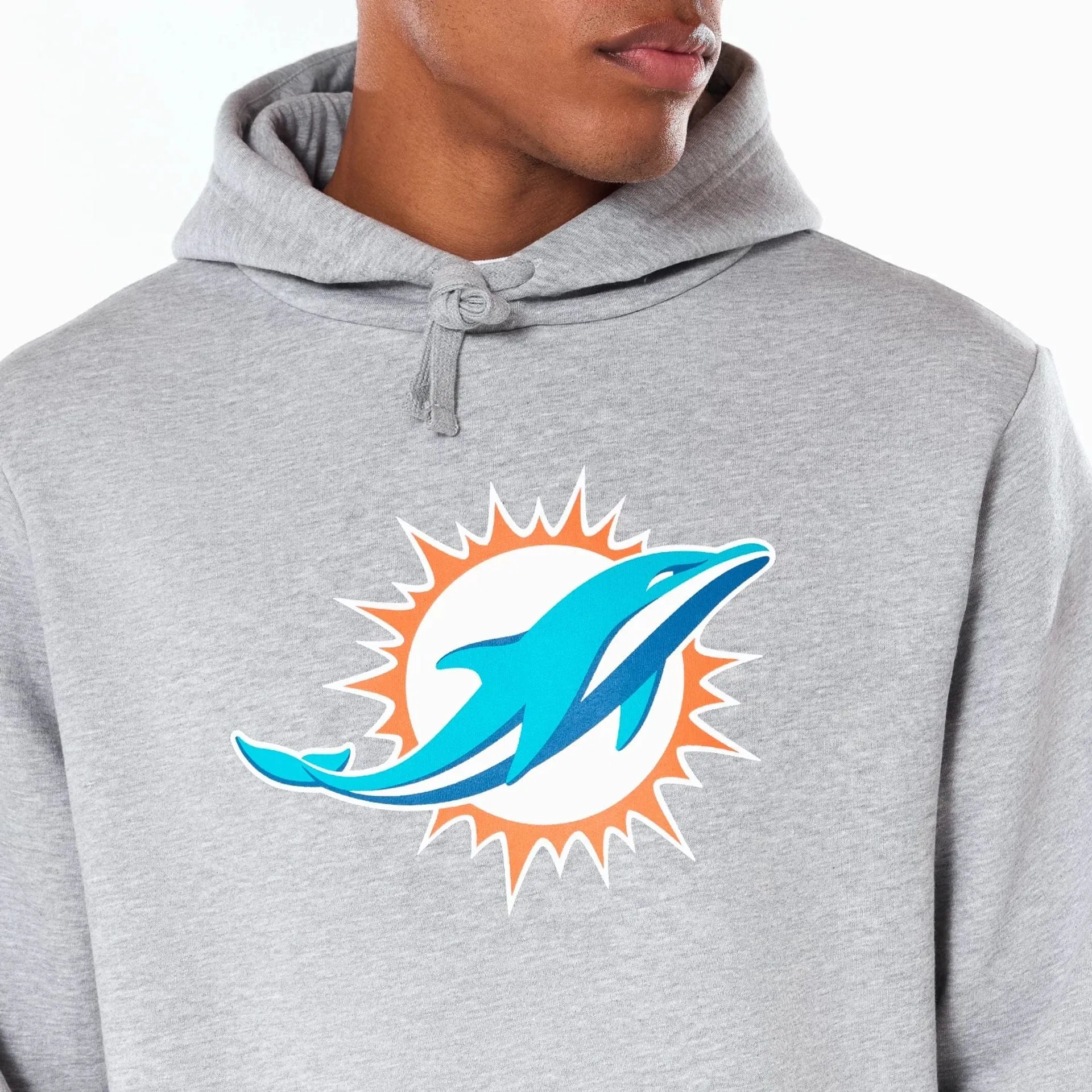 New Era Sweatshirts und Hoodies Miami Dolphins NFL Grauer Pullover Hoodie
