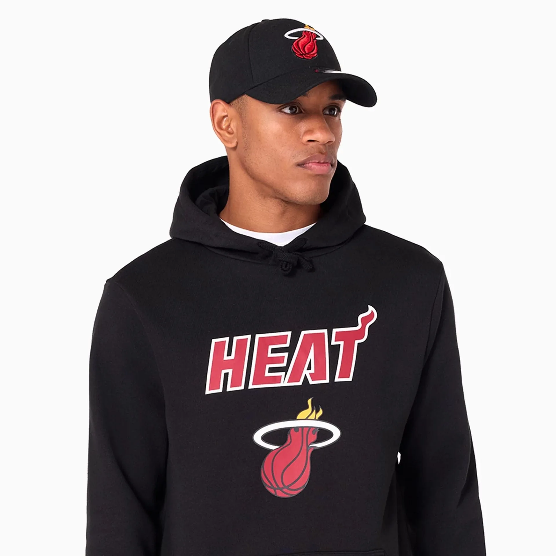 New Era Sweatshirts und Hoodies Miami Heat NBA schwarzer Pullover Hoodie