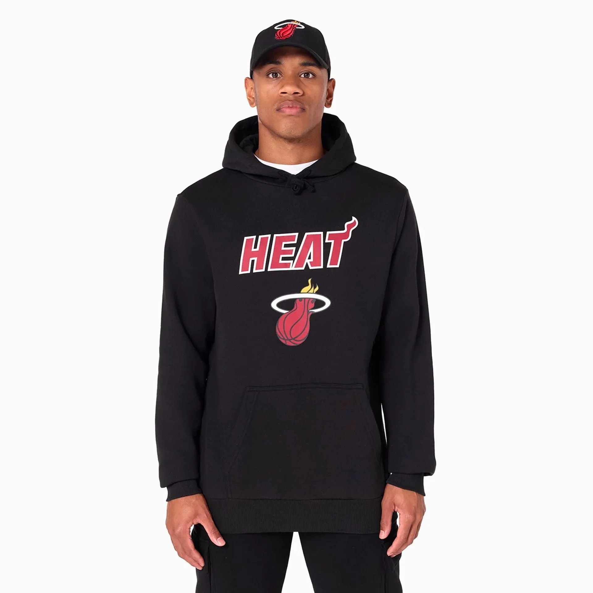 New Era Sweatshirts und Hoodies Miami Heat NBA schwarzer Pullover Hoodie