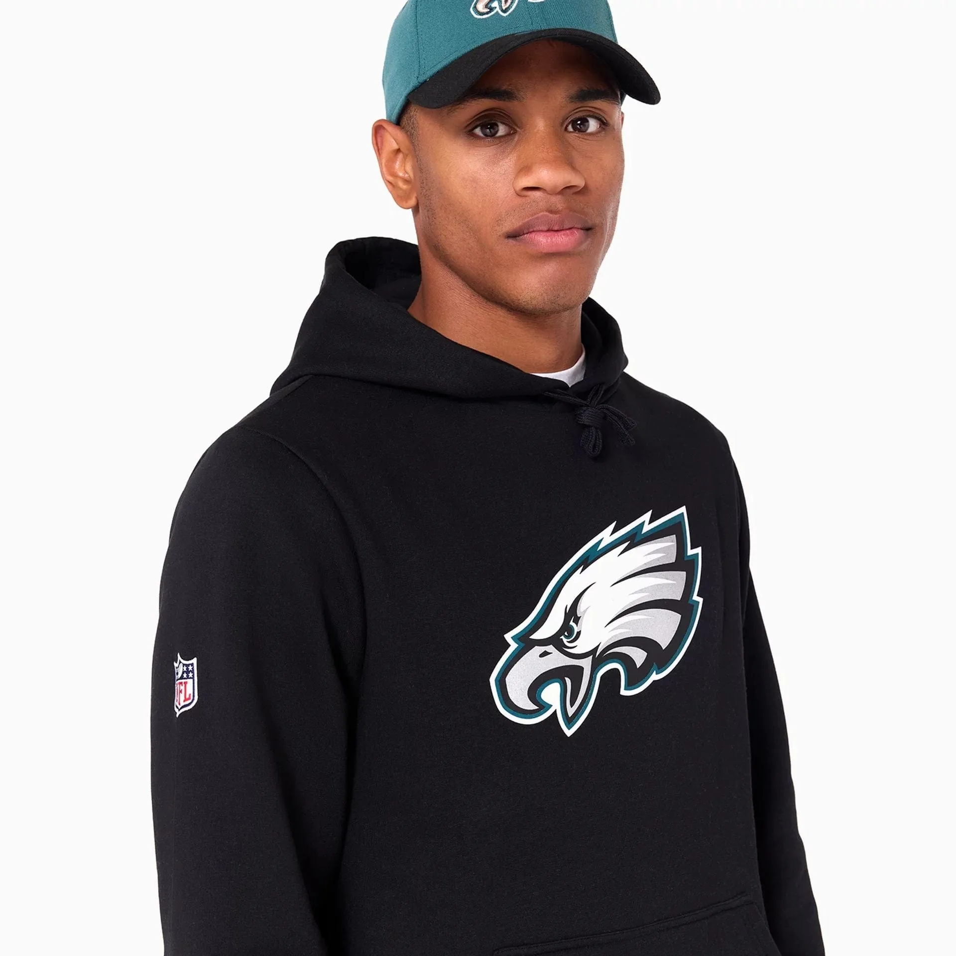 New Era Sweatshirts und Hoodies Philadelphia Eagles NFL schwarzer Pullover Hoodie