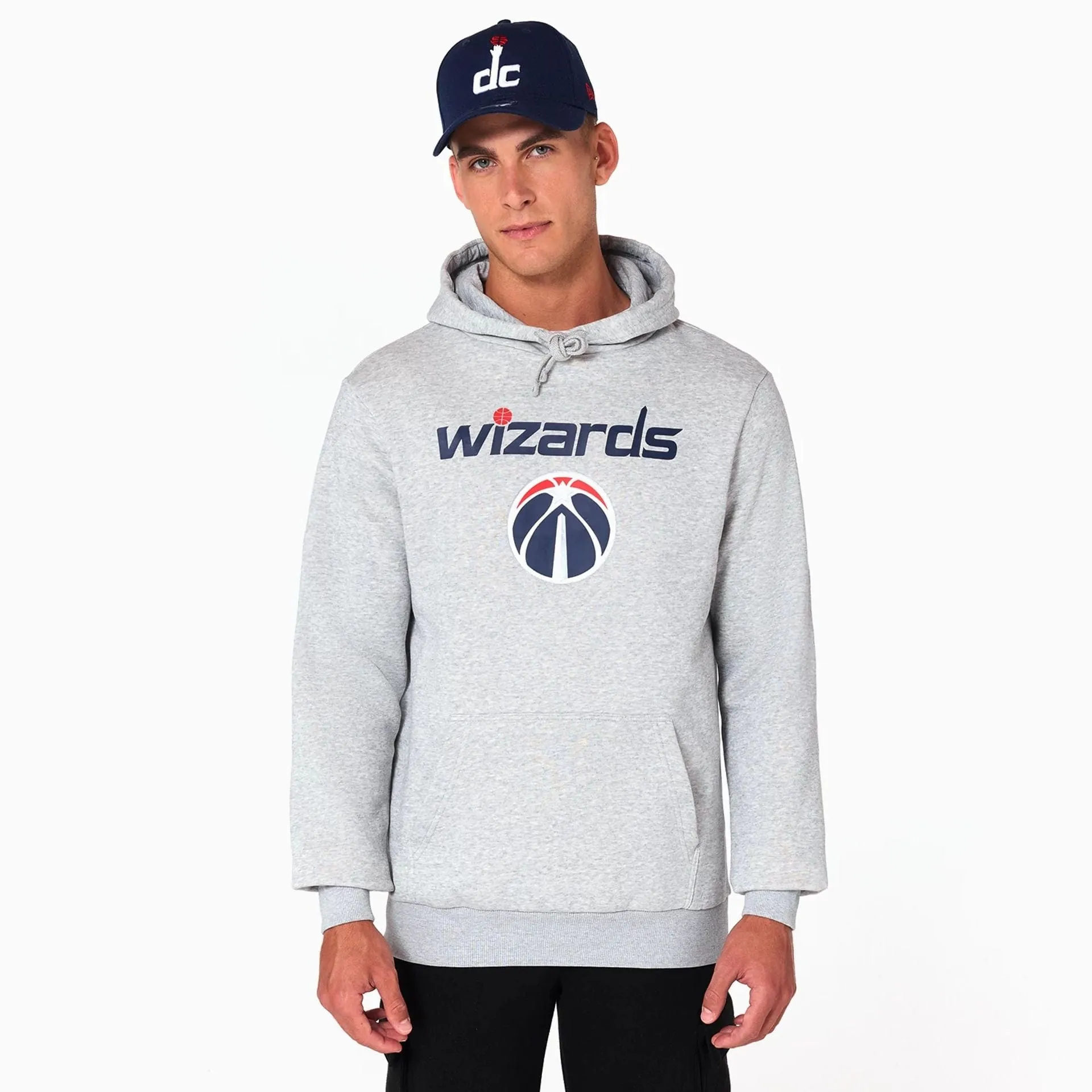 New Era Sweatshirts und Hoodies Washington Wizards NBA Grauer Pullover Hoodie