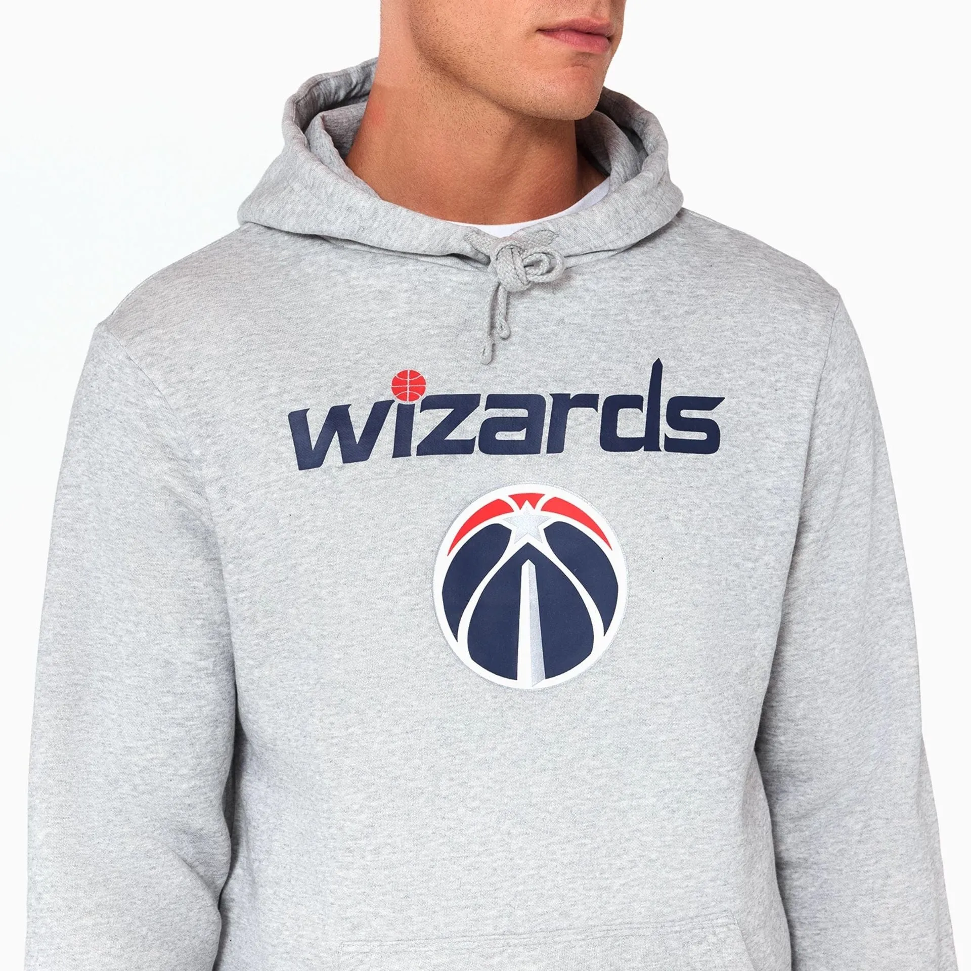 New Era Sweatshirts und Hoodies Washington Wizards NBA Grauer Pullover Hoodie