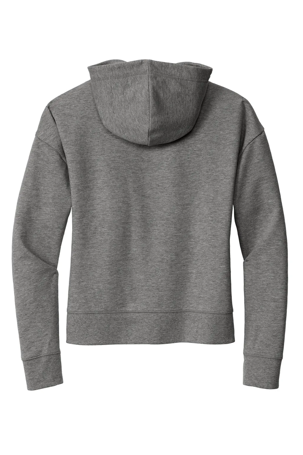 New Era Damen Comeback Fleece Kapuzenpullover mit Kangaroo-Tasche - Heather Dunkelgrau