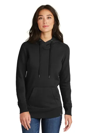 New Era Damen French Terry Kapuzenpullover mit Kangaroo-Tasche - Schwarz