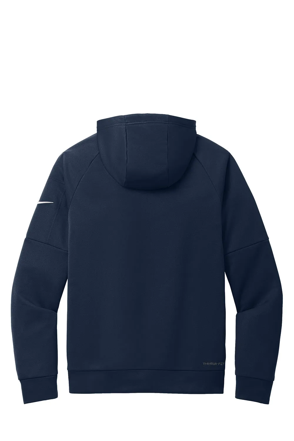 Nike Herren Therma-Fit Fleece 1/4-Zip Kapuzenpullover mit Staufach - Marineblau