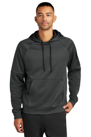Nike Herren Therma-Fit Fleece Kapuzenpullover mit Kangaroo-Tasche - Anthrazitgrau