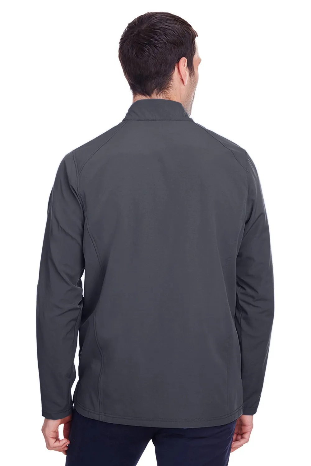 North End Herren Quest Performance Feuchtigkeitstransportierendes 1/4-Zip Sweatshirt mit Taschen - Kohlegrau/Schwarz - Auslaufmodell