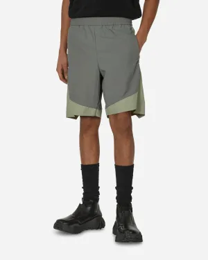 Nylon Shorts Grau / Grün