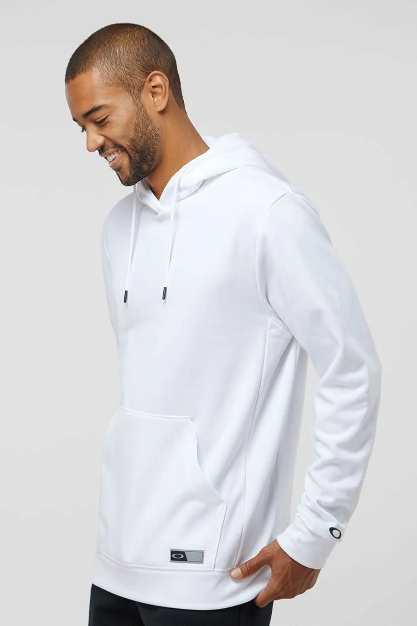 Oakley Herren Team Issue Hydrolix Kapuzenpullover mit Staufach - Weiß
