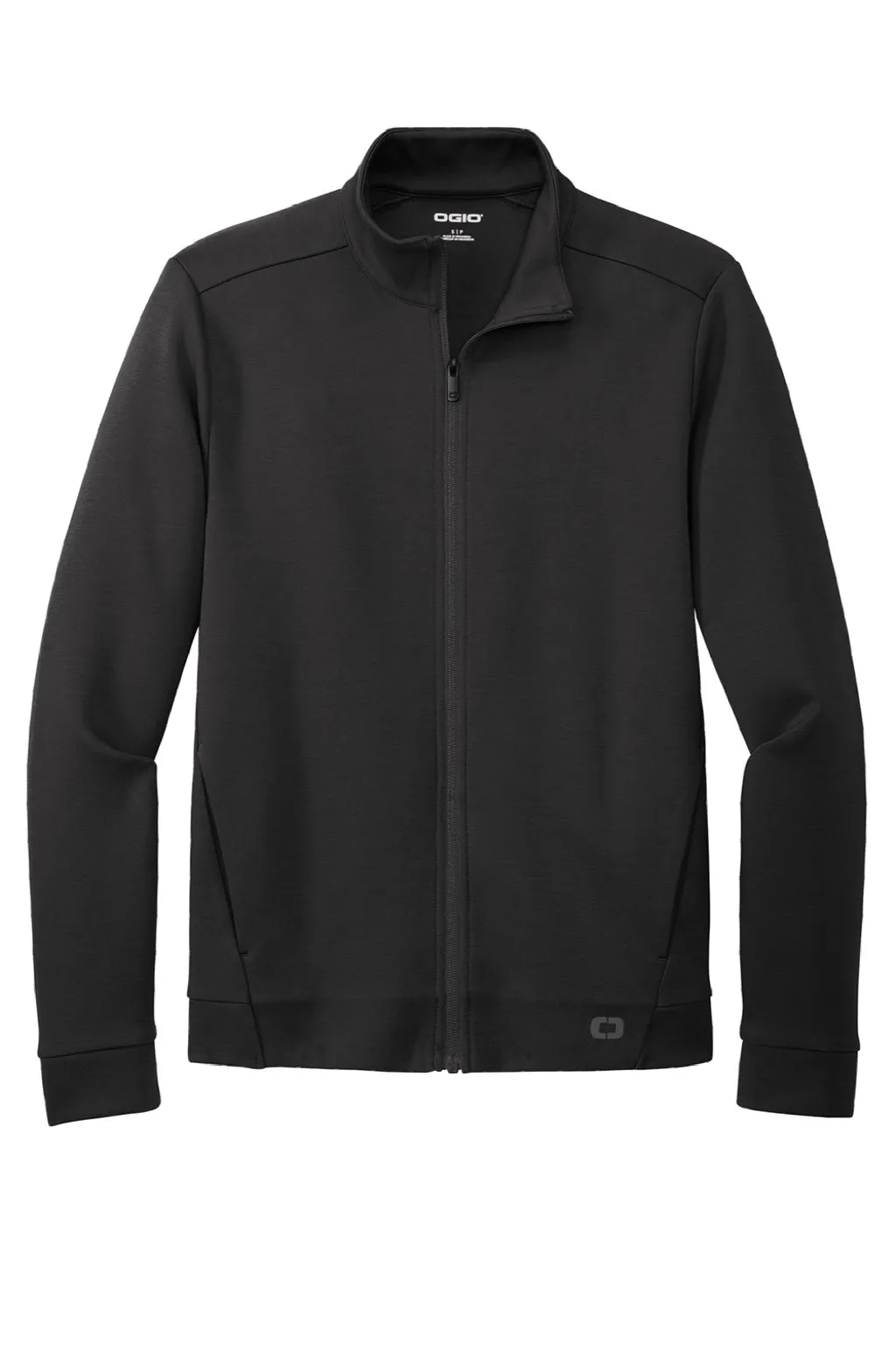 Ogio Herren Bolt Full-Zip Sweatshirt mit Taschen - Blacktop