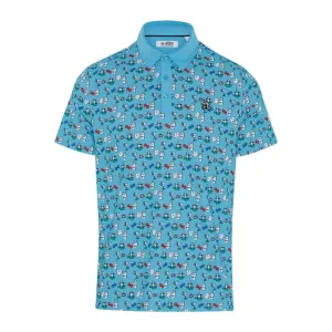 Original Penguin The Player Print Golf Polo Shirt OGKSE019