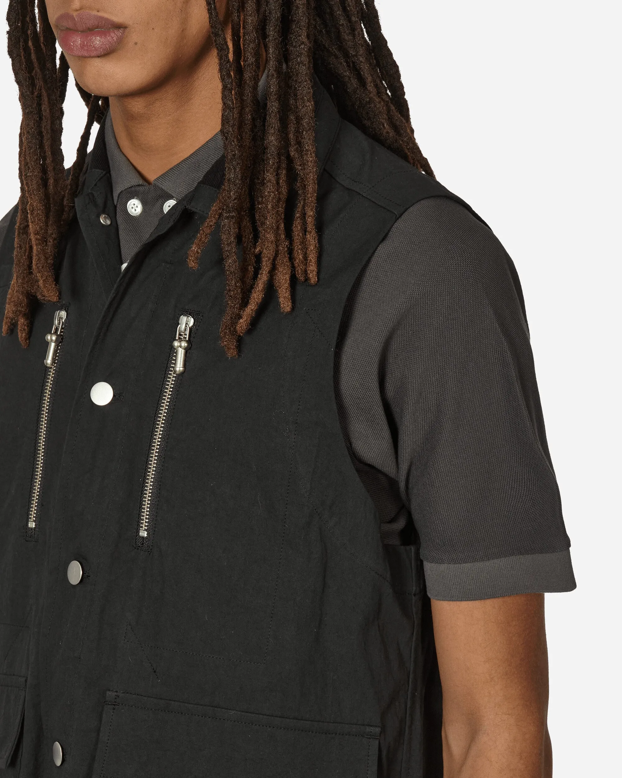 P-Zip Weste Schwarz