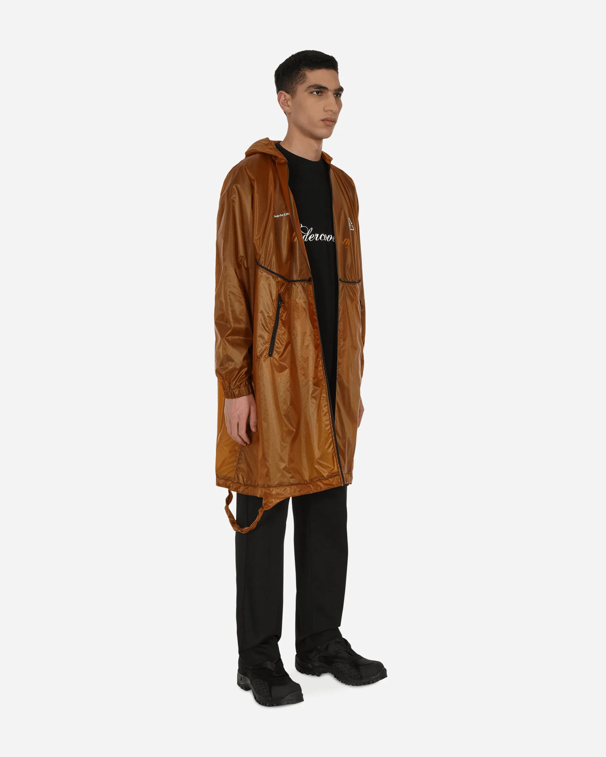 Packbare Parka Jacke Braun