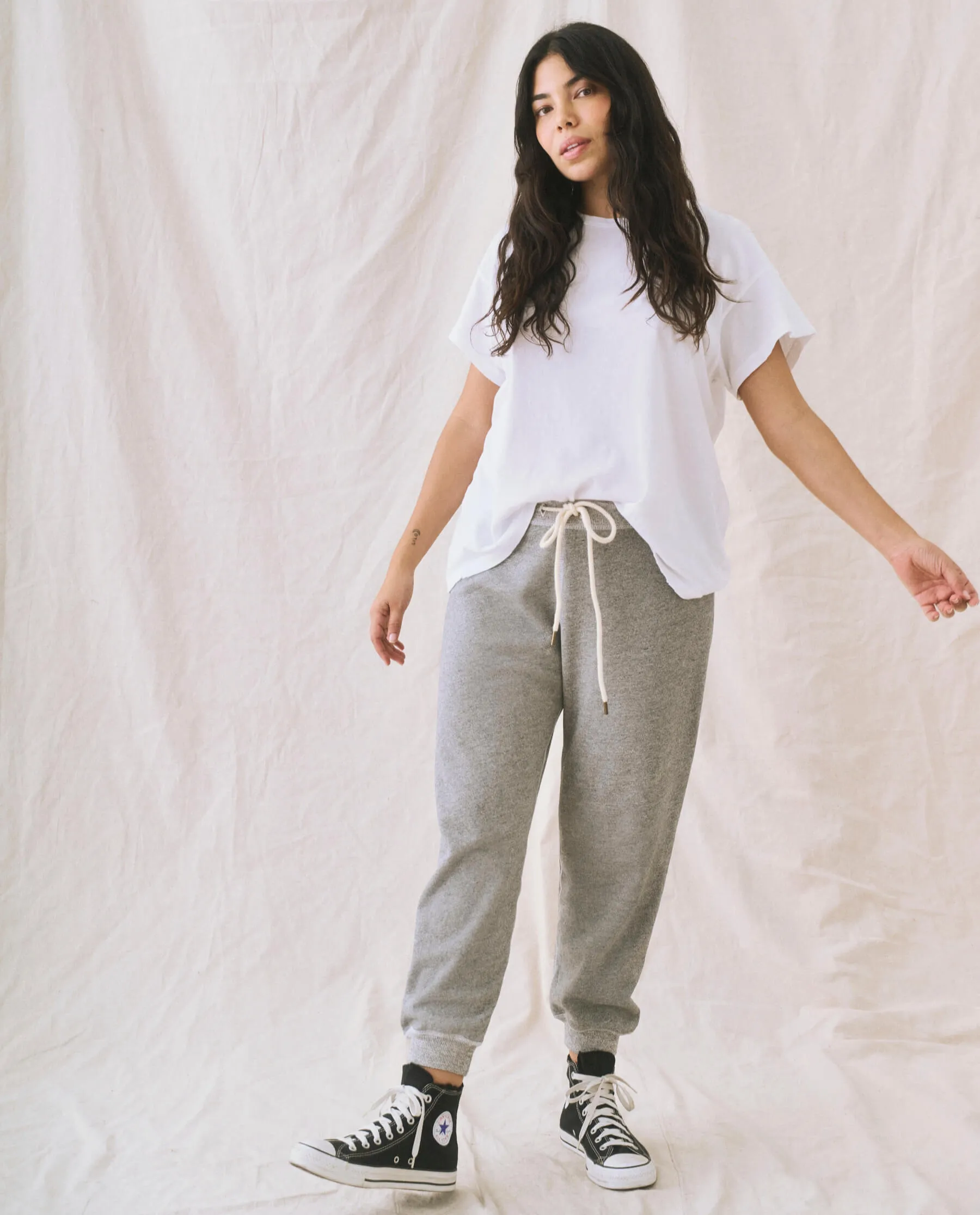 Hose The Cropped Sw B590251 Varsity-Grau