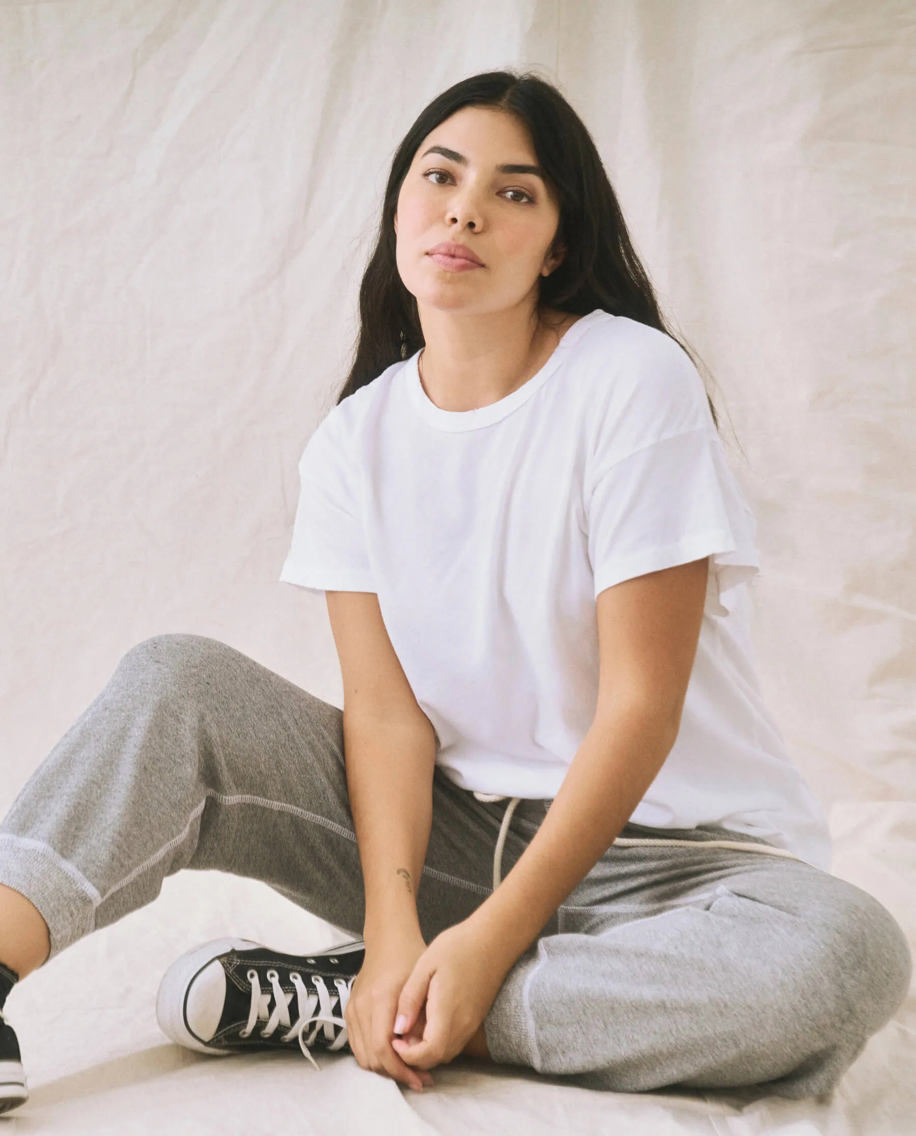 Hose The Cropped Sw B590251 Varsity-Grau