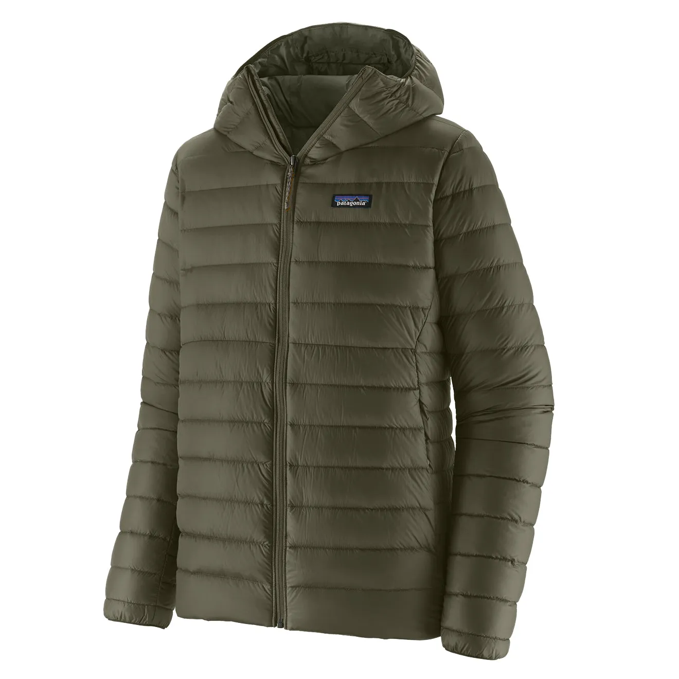 Patagonia Daunen-Sweater mit Kapuze in Kiefernnadelgrün